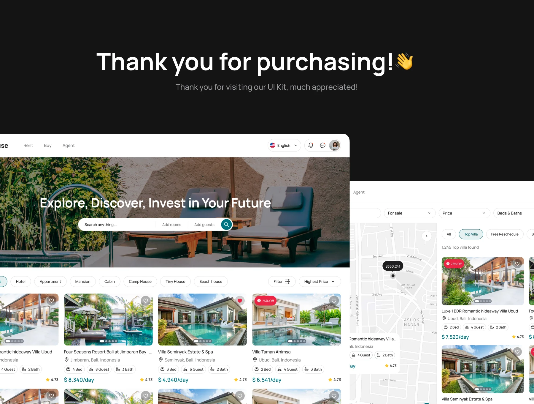 Urbanhouse - Dasboard Real Estate UI Kit 8