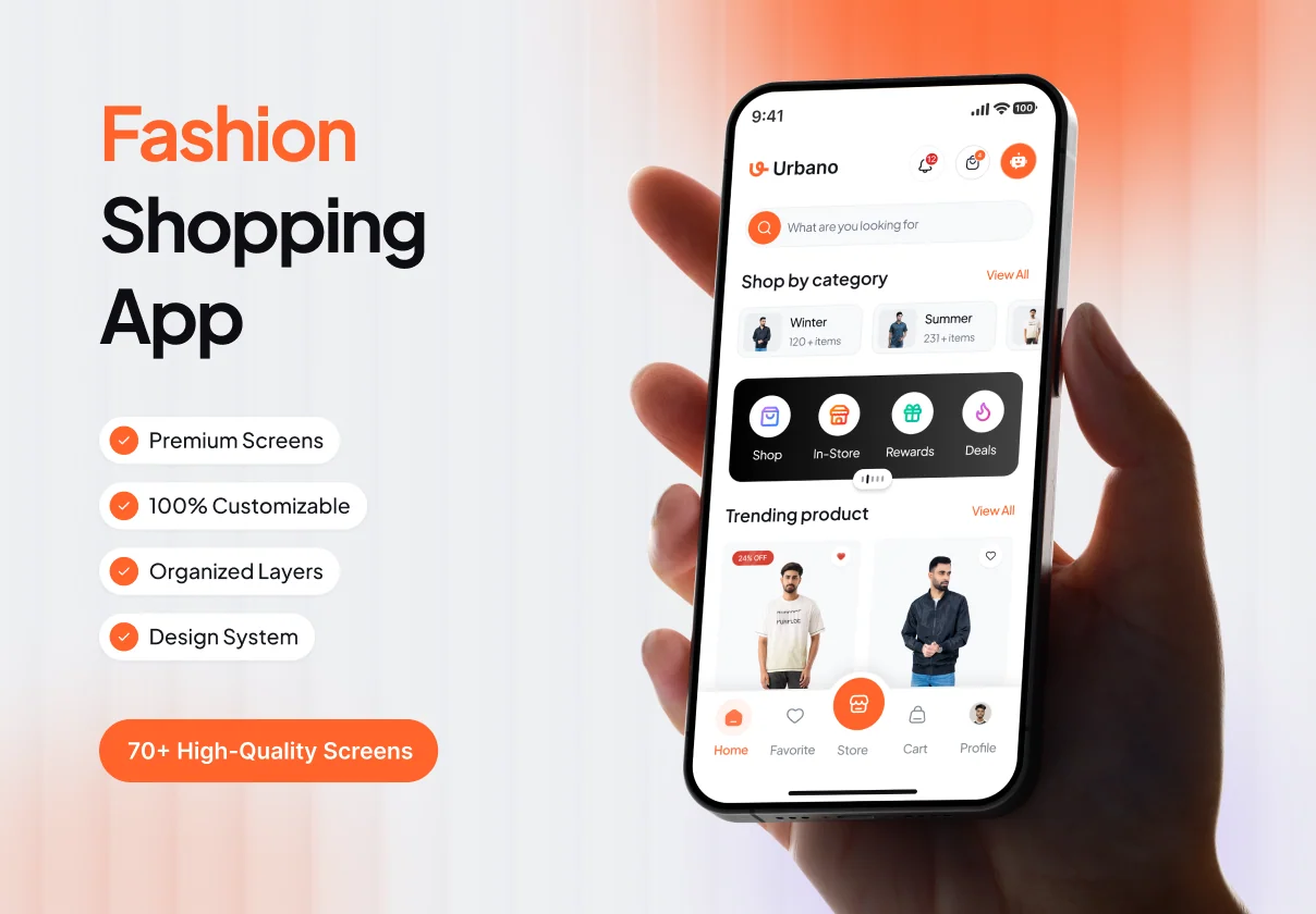 Urbano Premium Fashion E-Commerce Mobile App