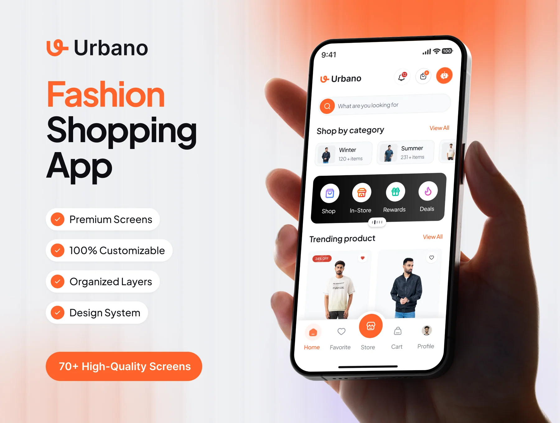 Urbano Premium Fashion E-Commerce Mobile App