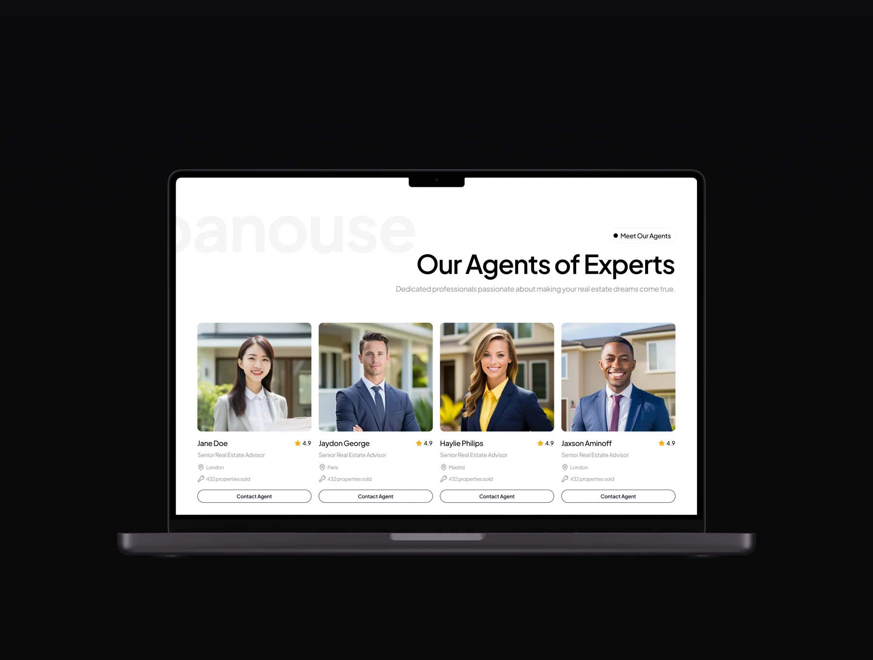 Urbanouse - Real Estate Agent Website Template 4