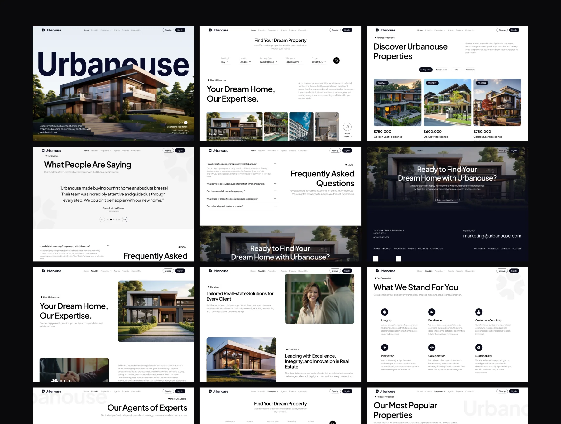 Urbanouse - Real Estate Agent Website Template 5