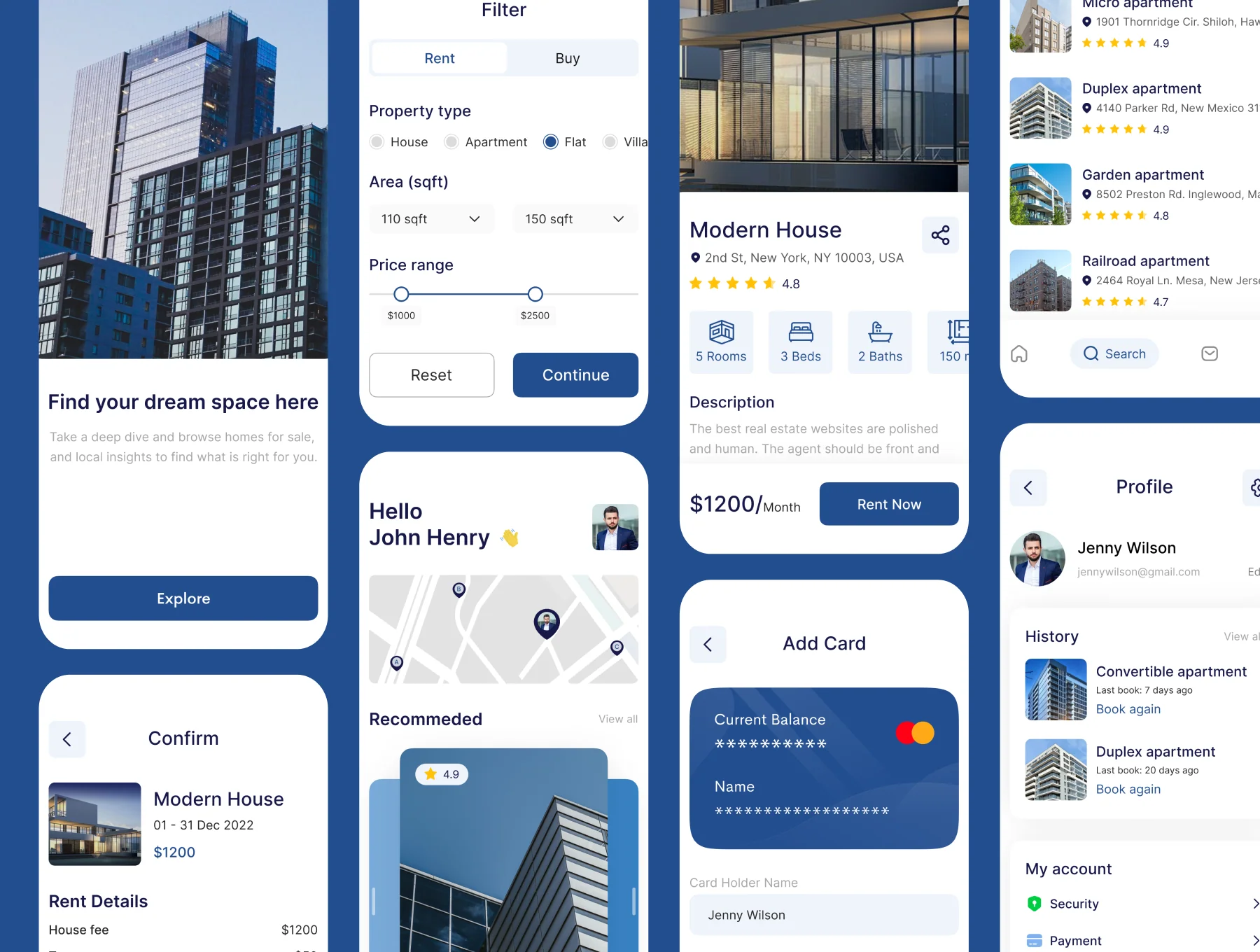 UrbanState - Real State App UI Kit 2