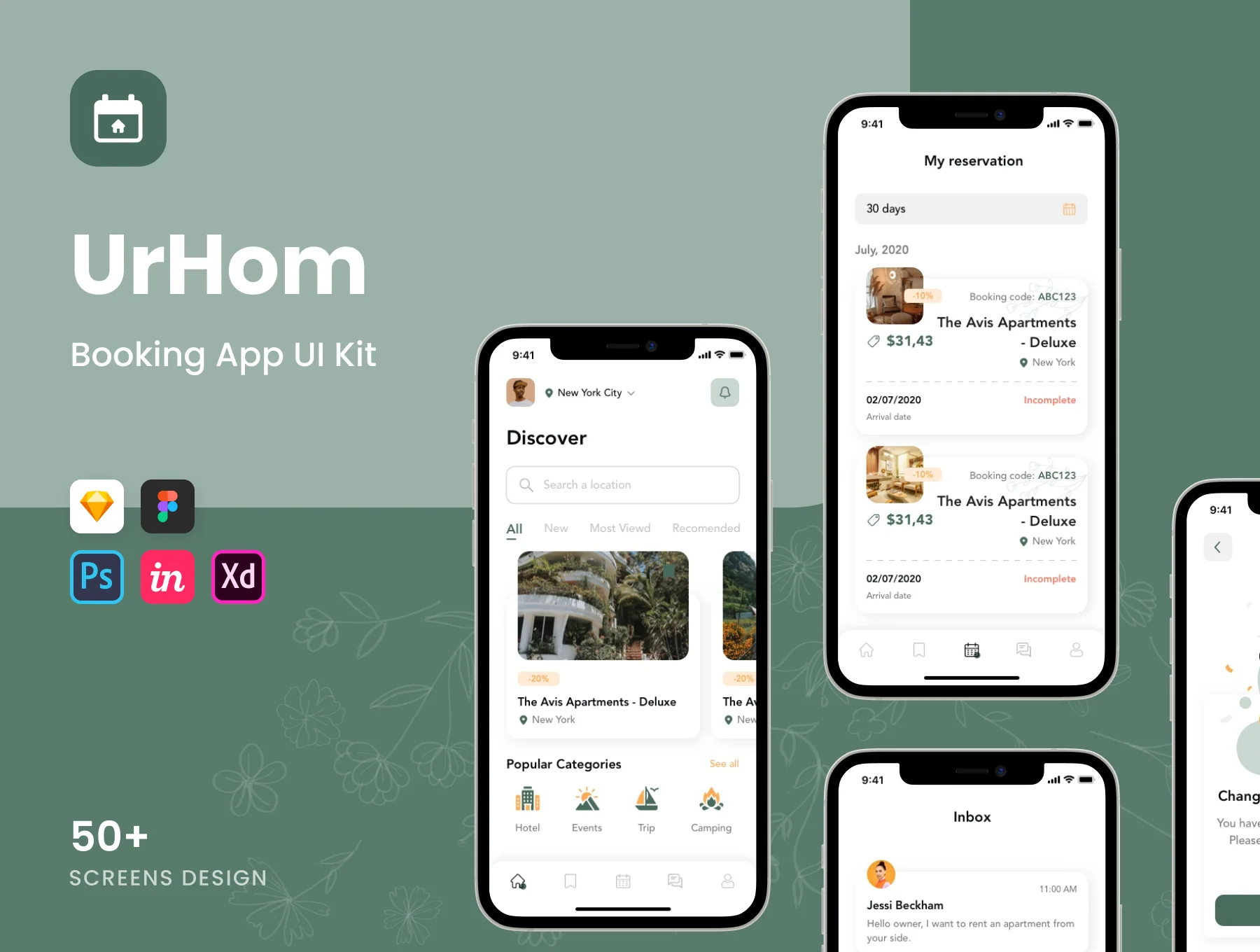 UrHom - Booking App UI Kit