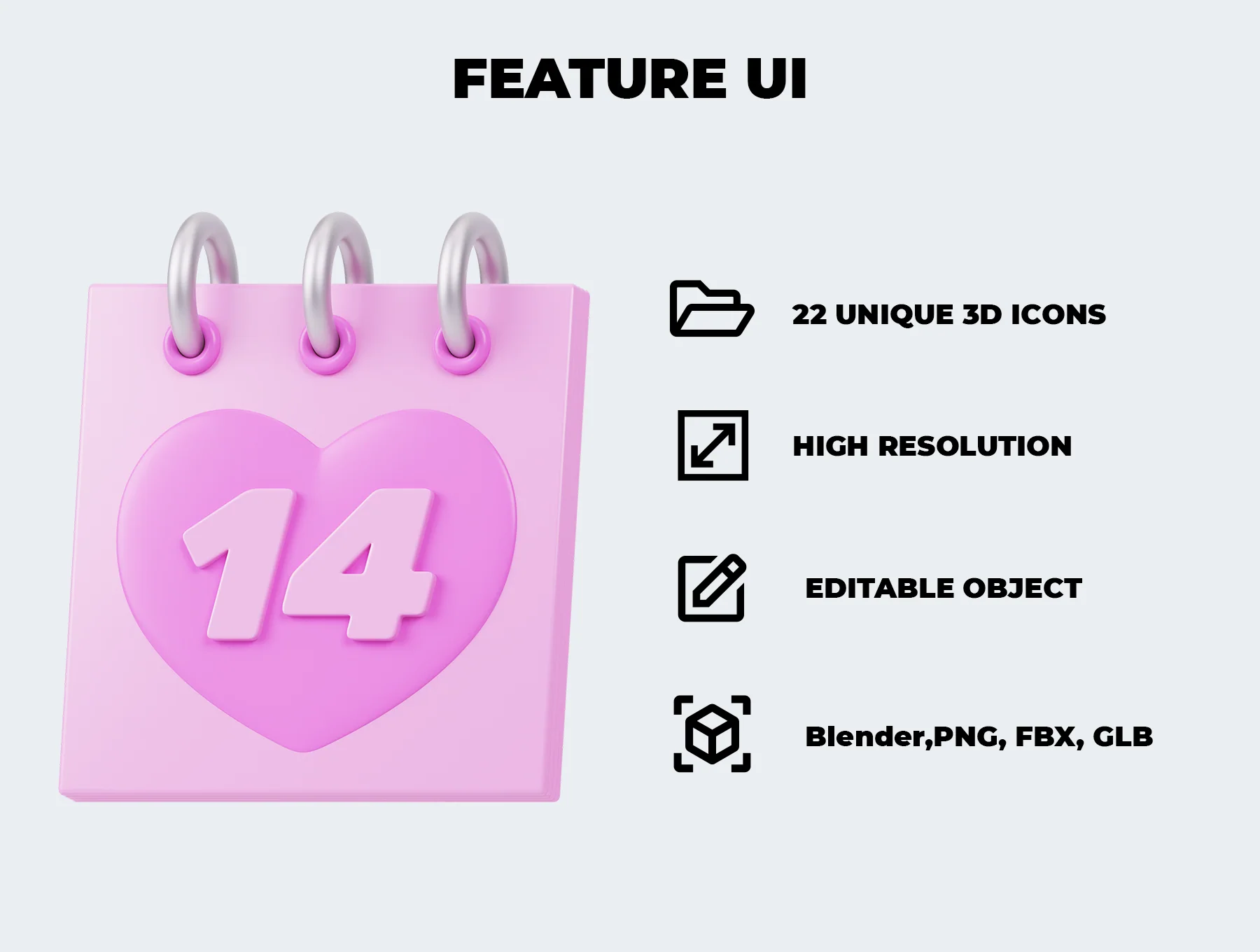 Valentine 3D Icon Pack 2