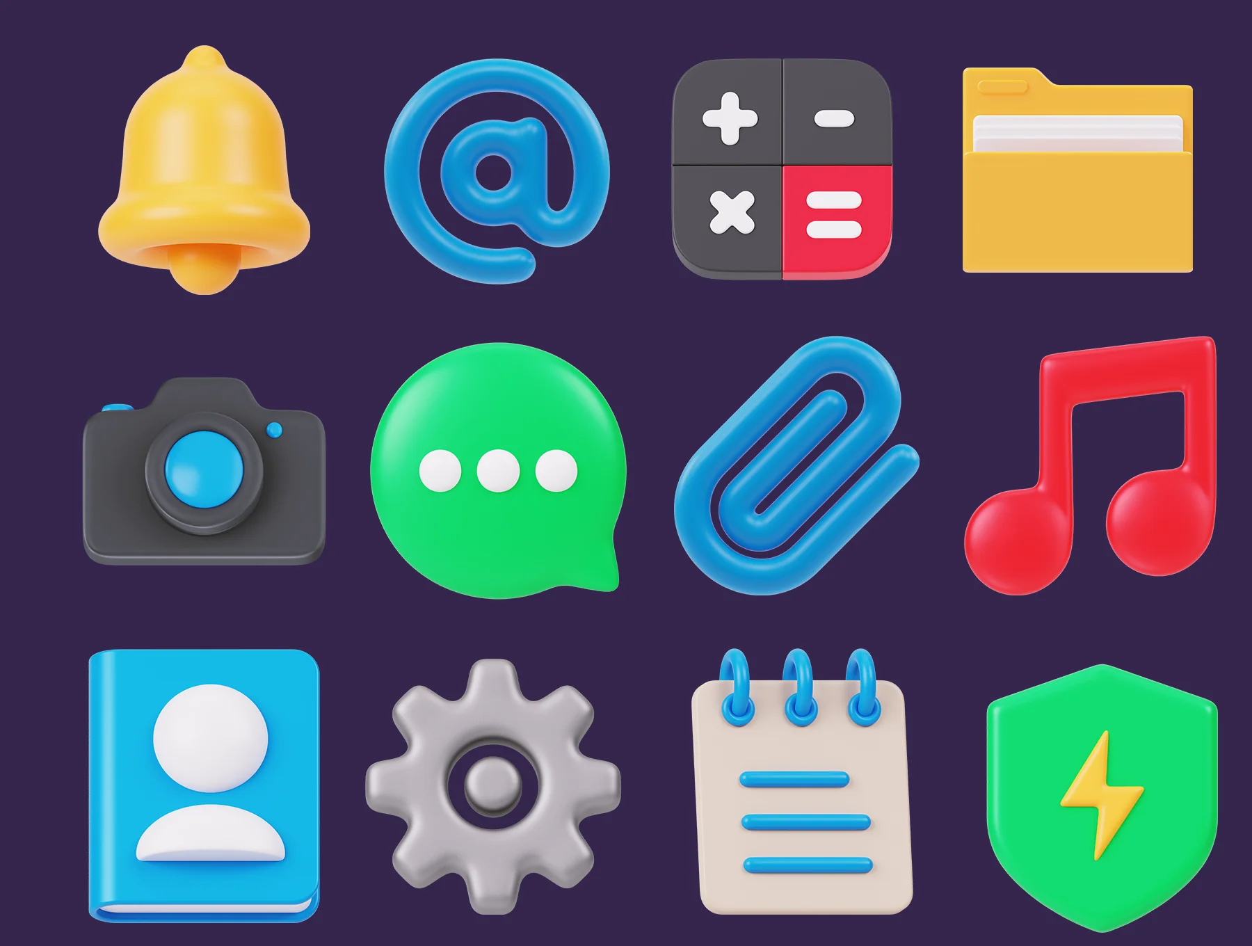 User Interface Essential 3D Icon Pack 5