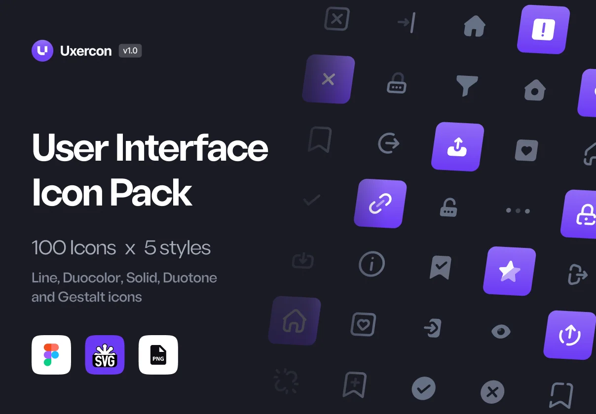 User Interface - Uxercon Icon Pack