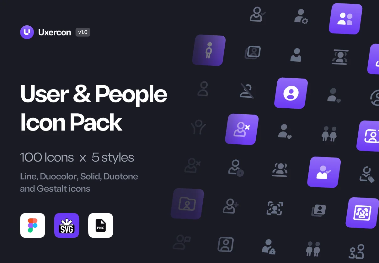 User & People - Uxercon Icon Pack