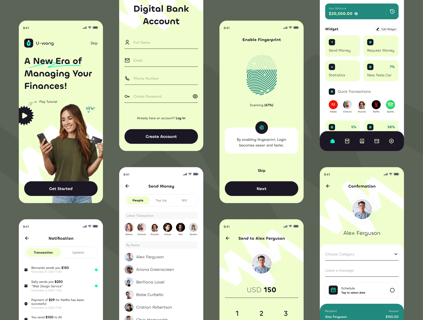 Uwang - Bank & Finance Apps UI KIT 5