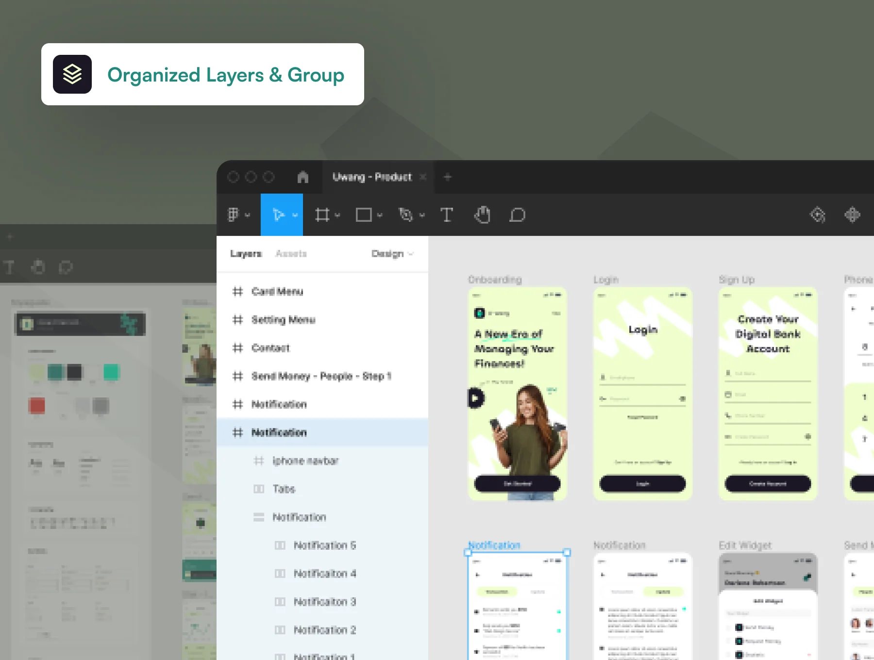 Uwang - Bank & Finance Apps UI KIT 6