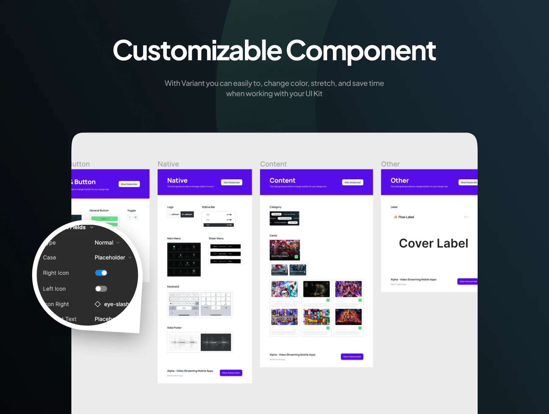 uWatch - Video Streaming Mobile App UI Kit 4