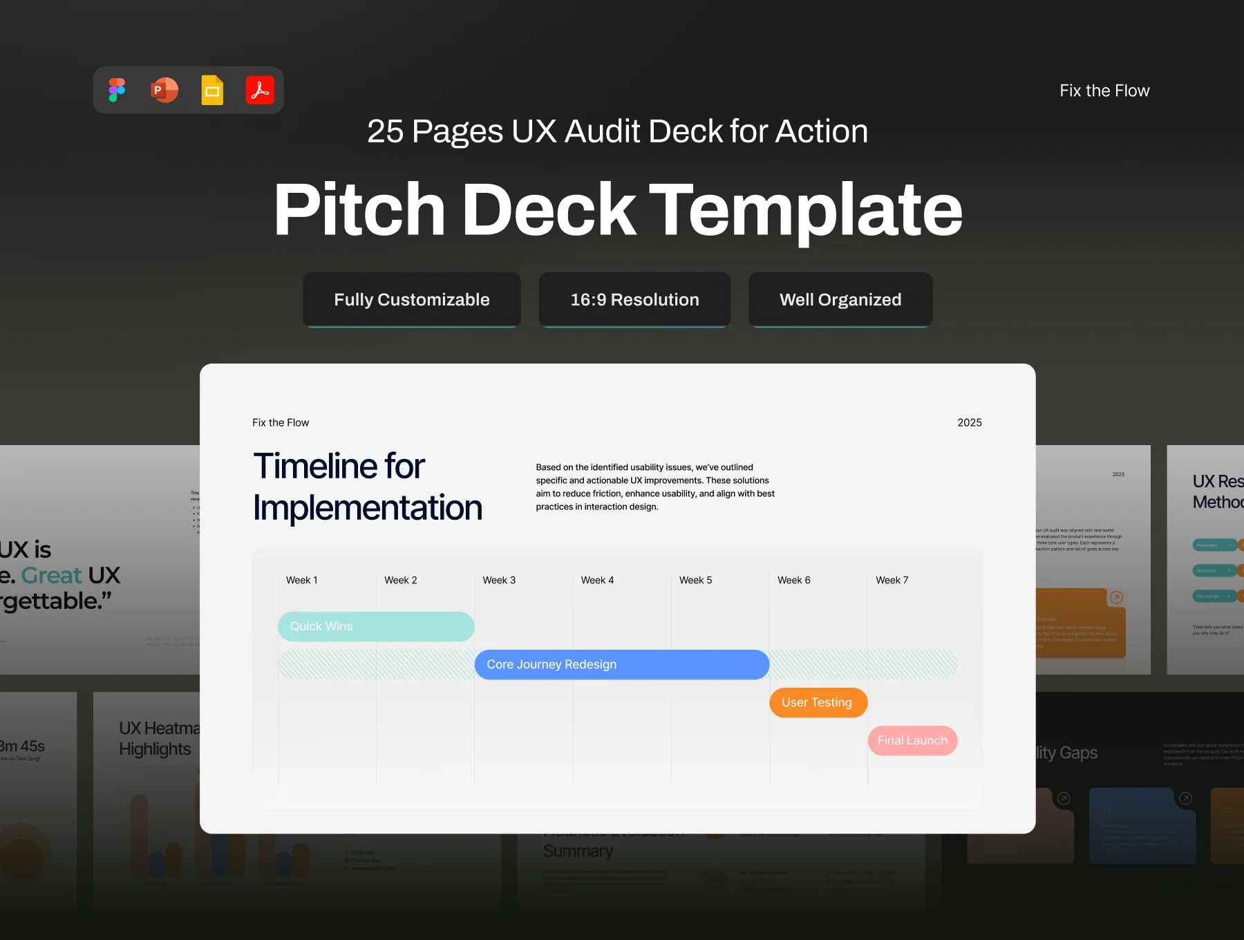 UX Audit Deck for Action - Fix the Flow