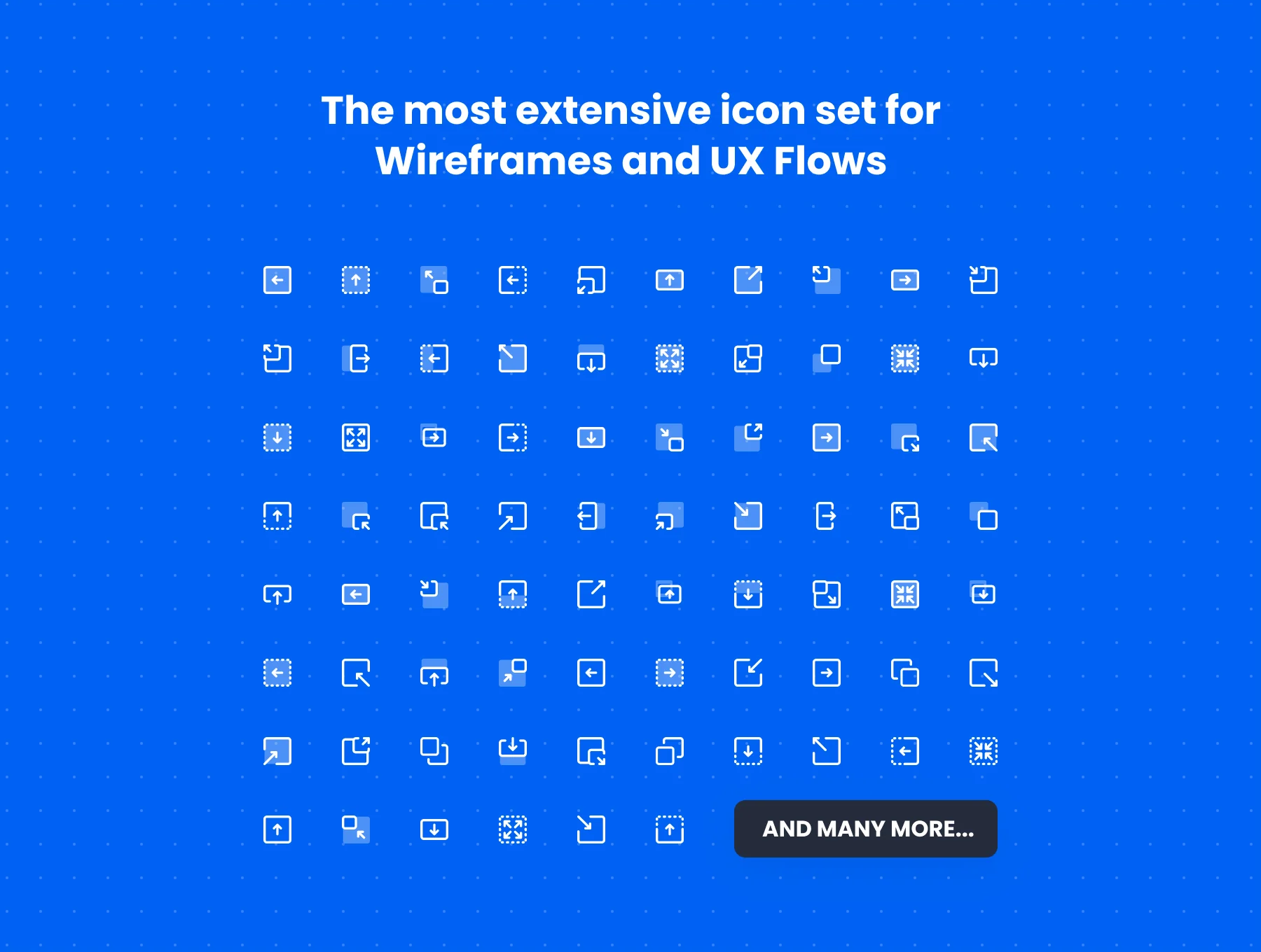UX Flows & Wireframes Mega Icon Pack 4