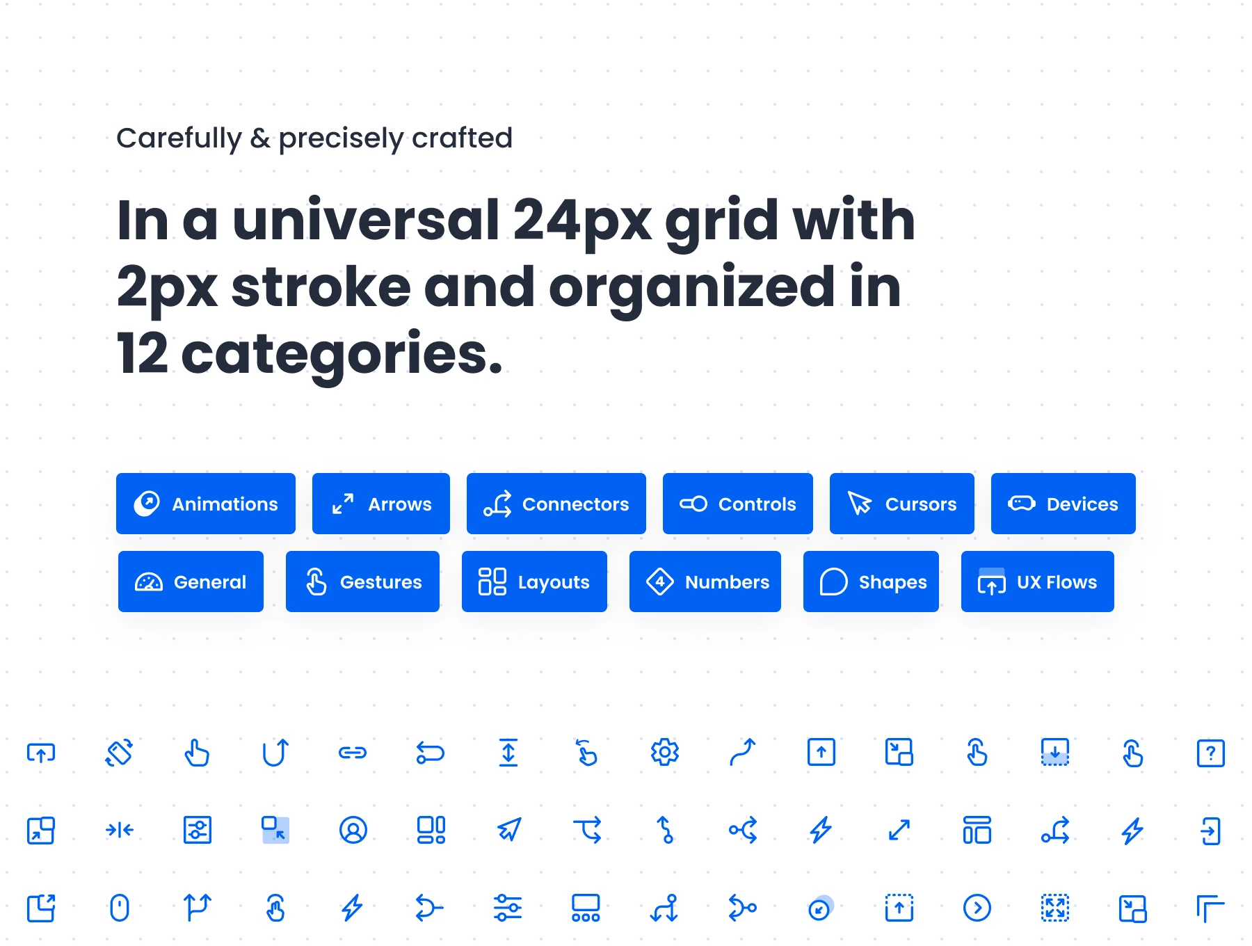 UX Flows & Wireframes Mega Icon Pack 7