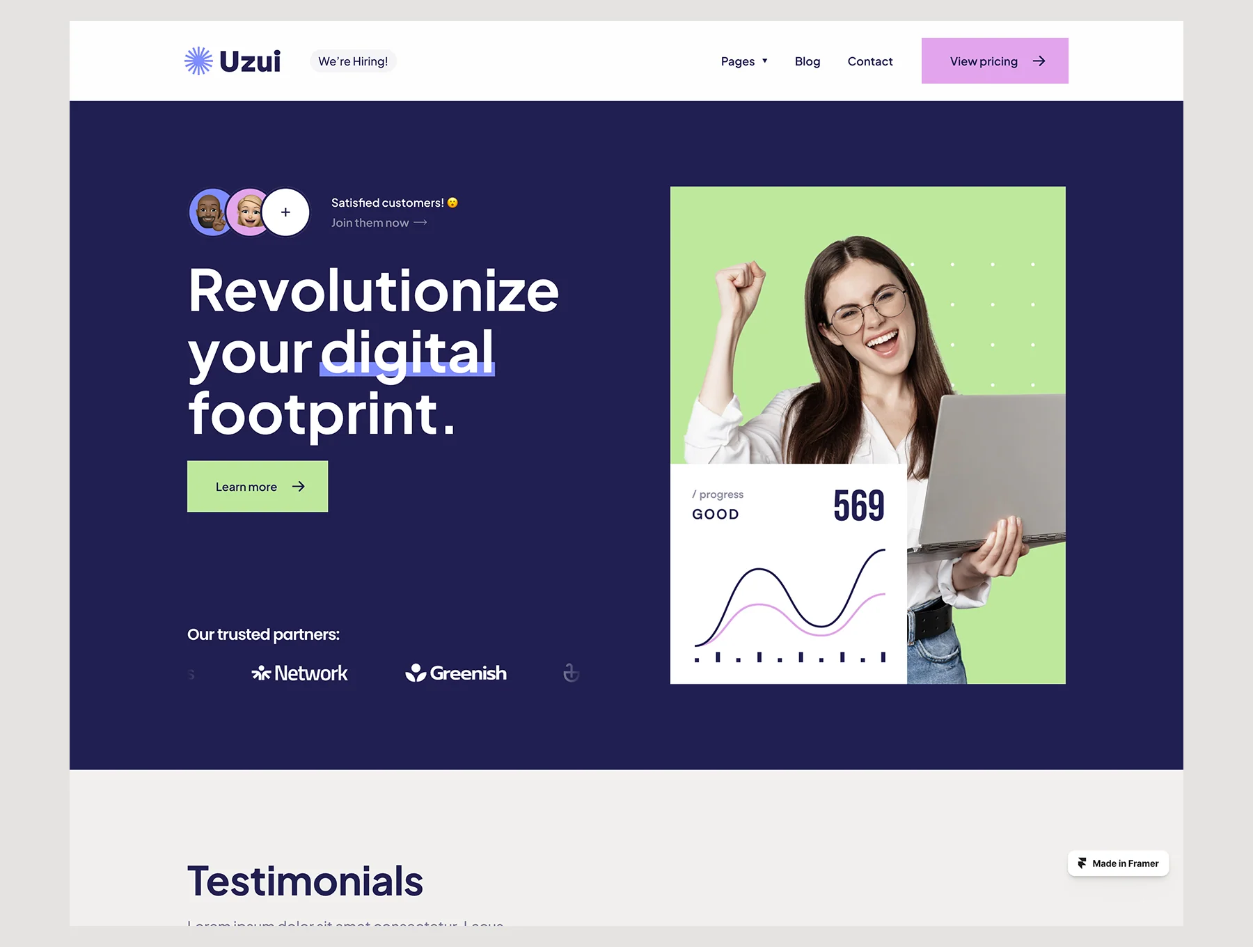 Uzui Framer Template 4