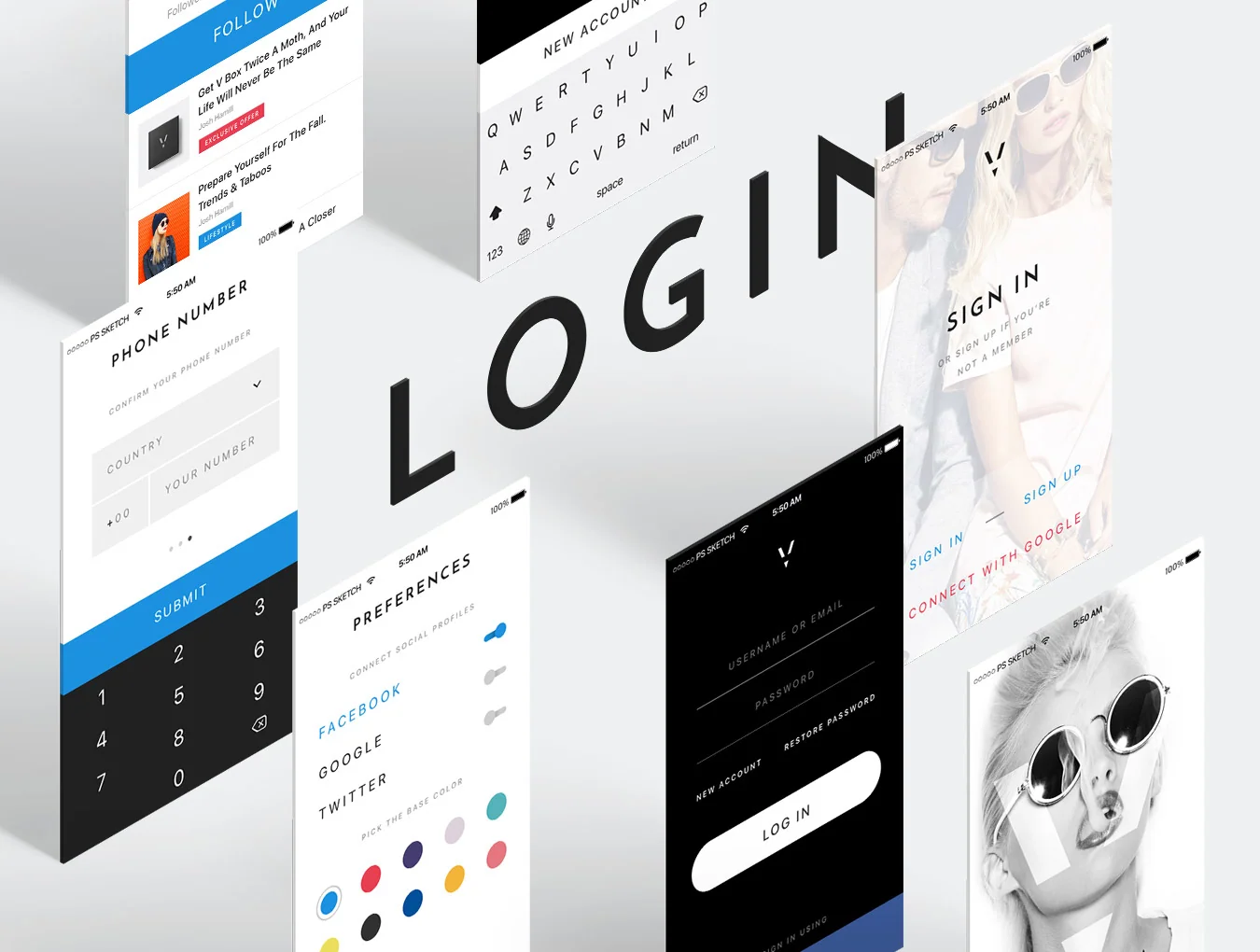 V Avenue UI Kit 3