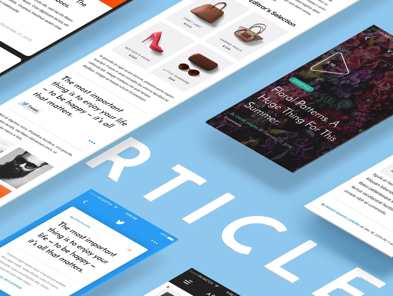 V Avenue UI Kit 7