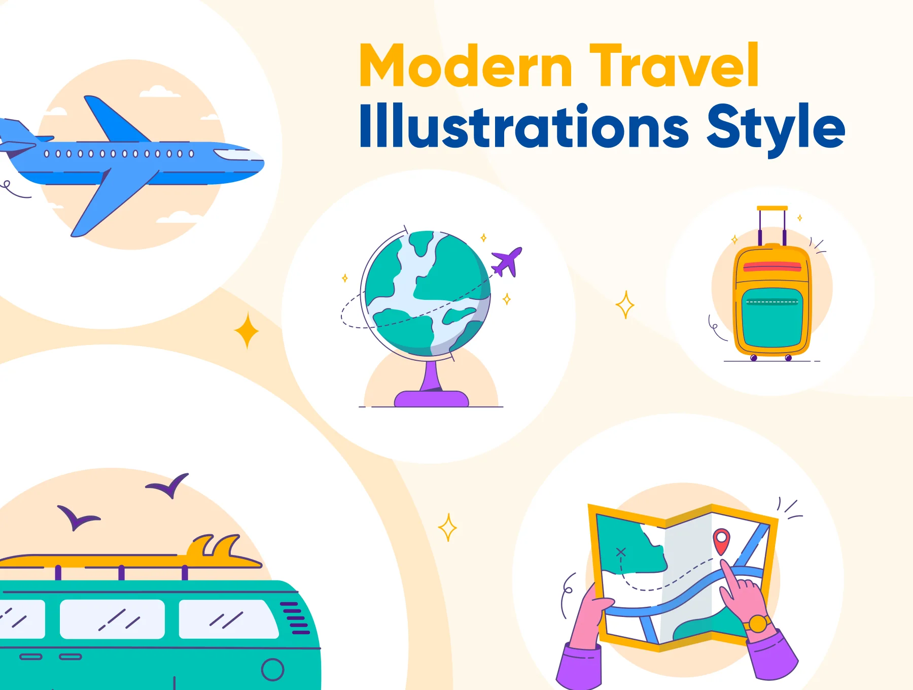 Vacacy - Travel Illustrations Pack 2