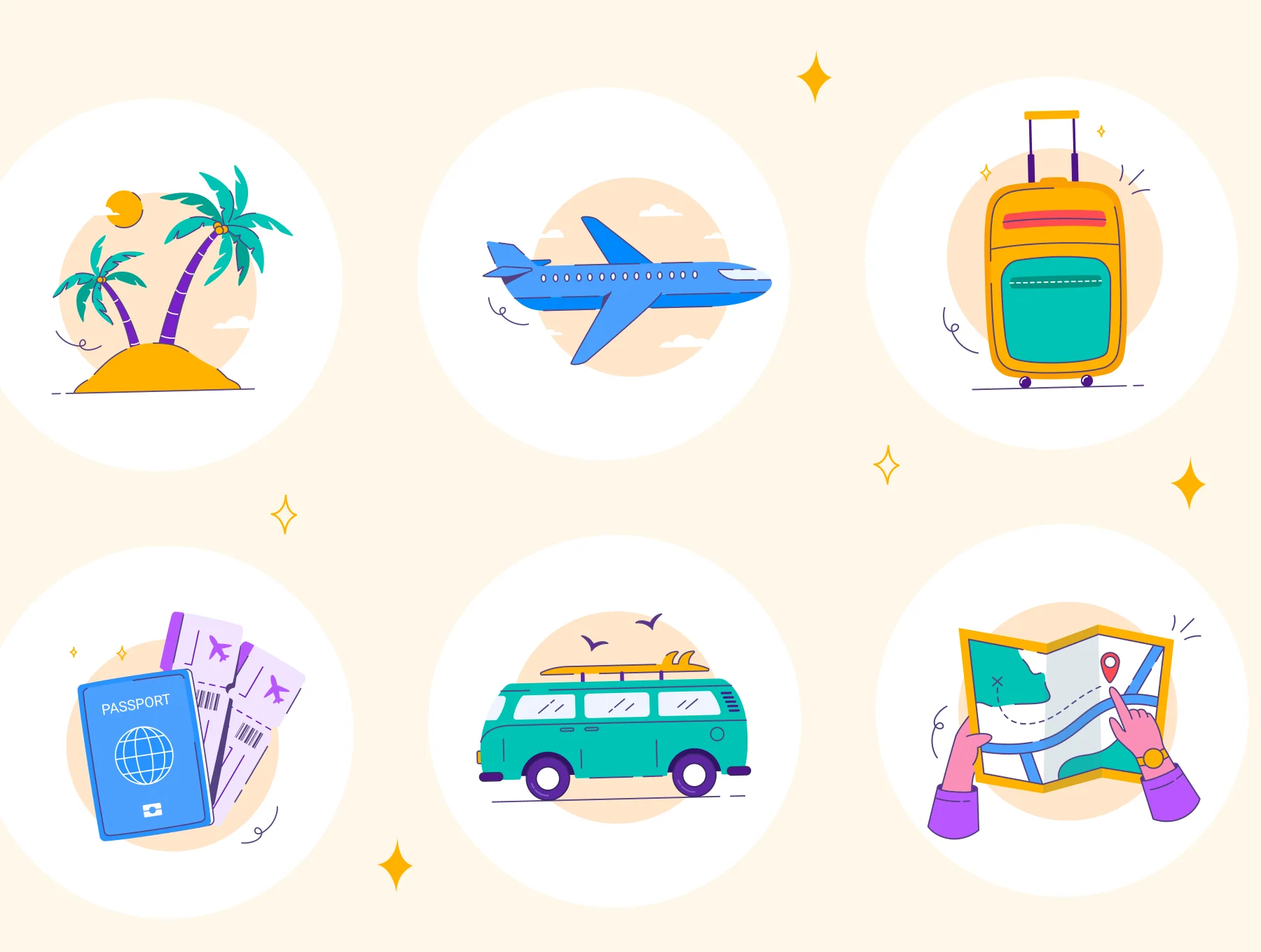 Vacacy - Travel Illustrations Pack 7