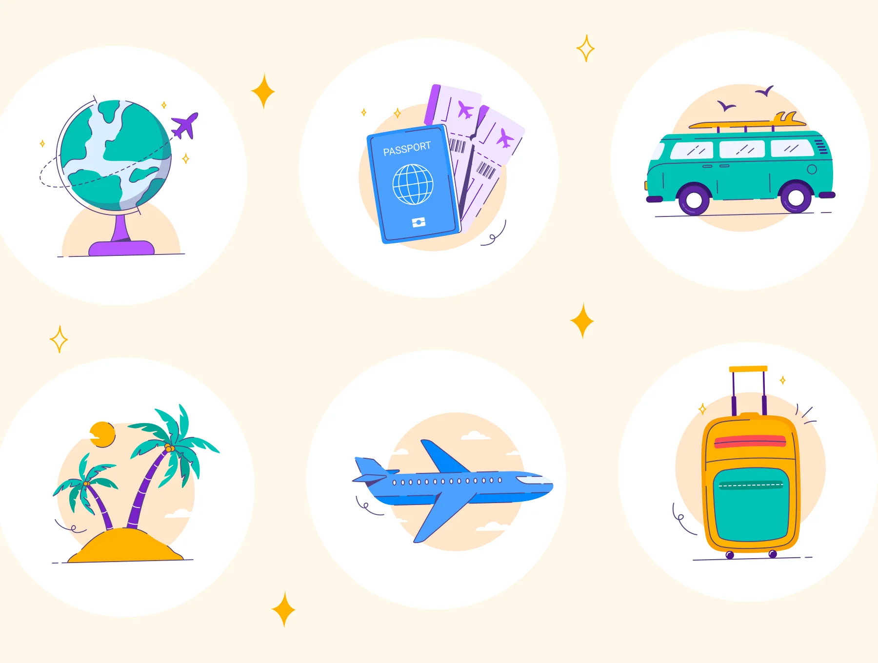 Vacacy - Travel Illustrations Pack 8