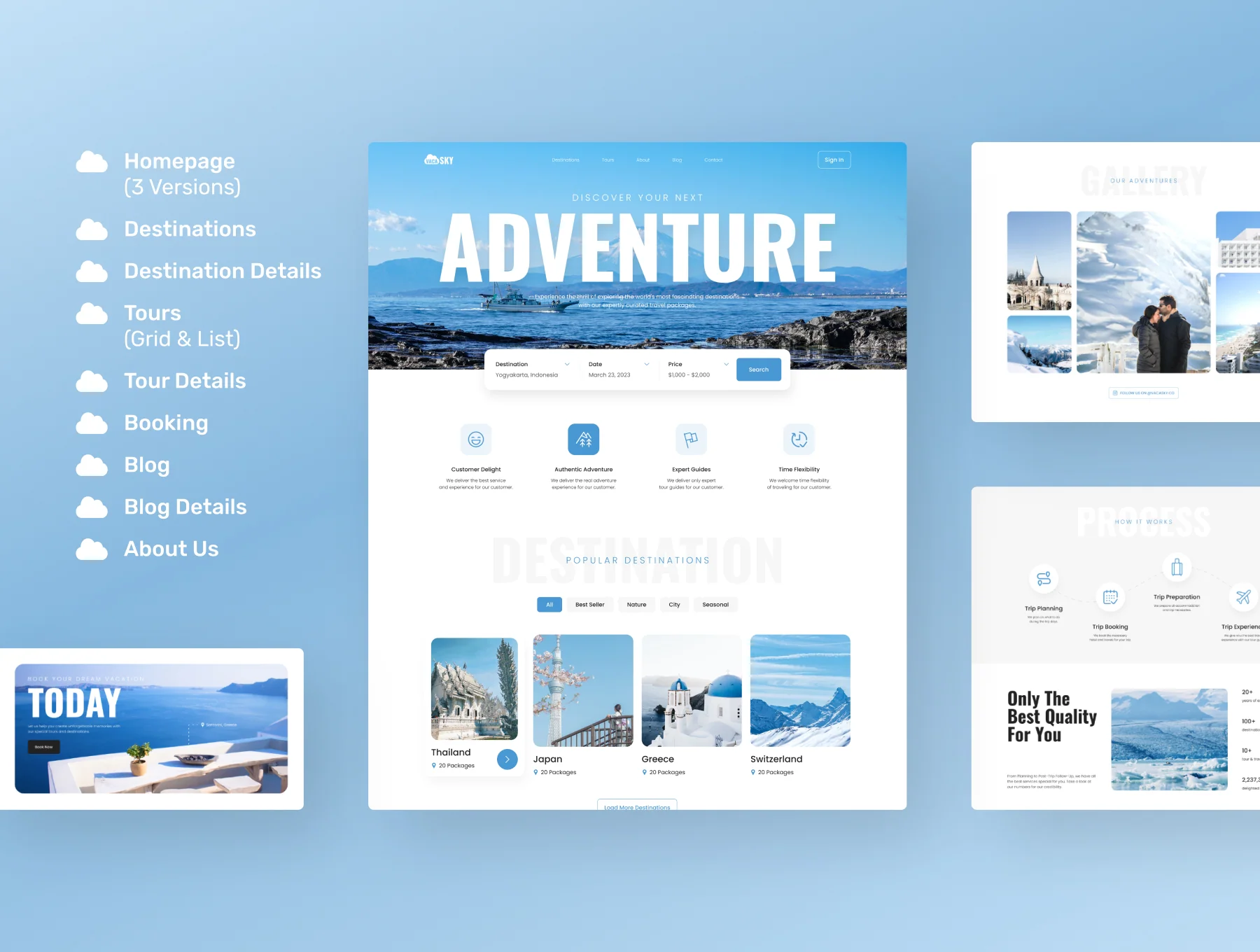 Vacasky – Clean Modern Tour & Travel Agency Website 4