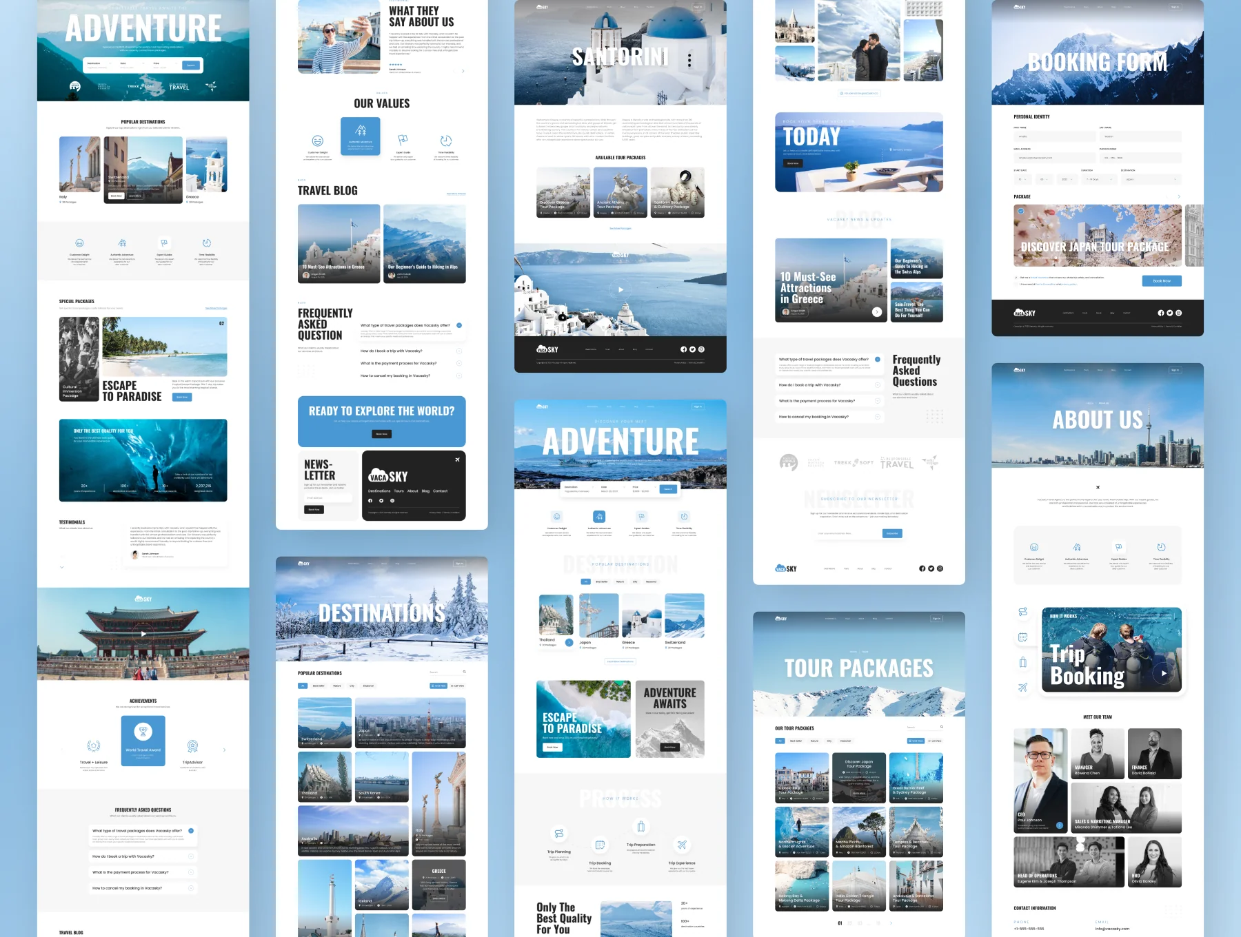 Vacasky – Clean Modern Tour & Travel Agency Website 5