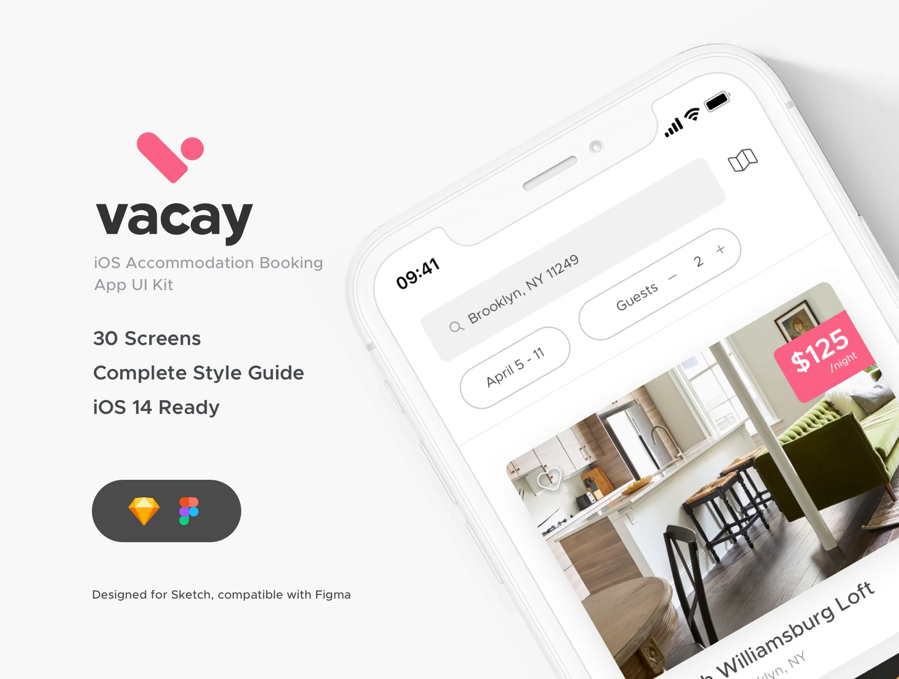 Vacay Accommodation Booking UI Kit