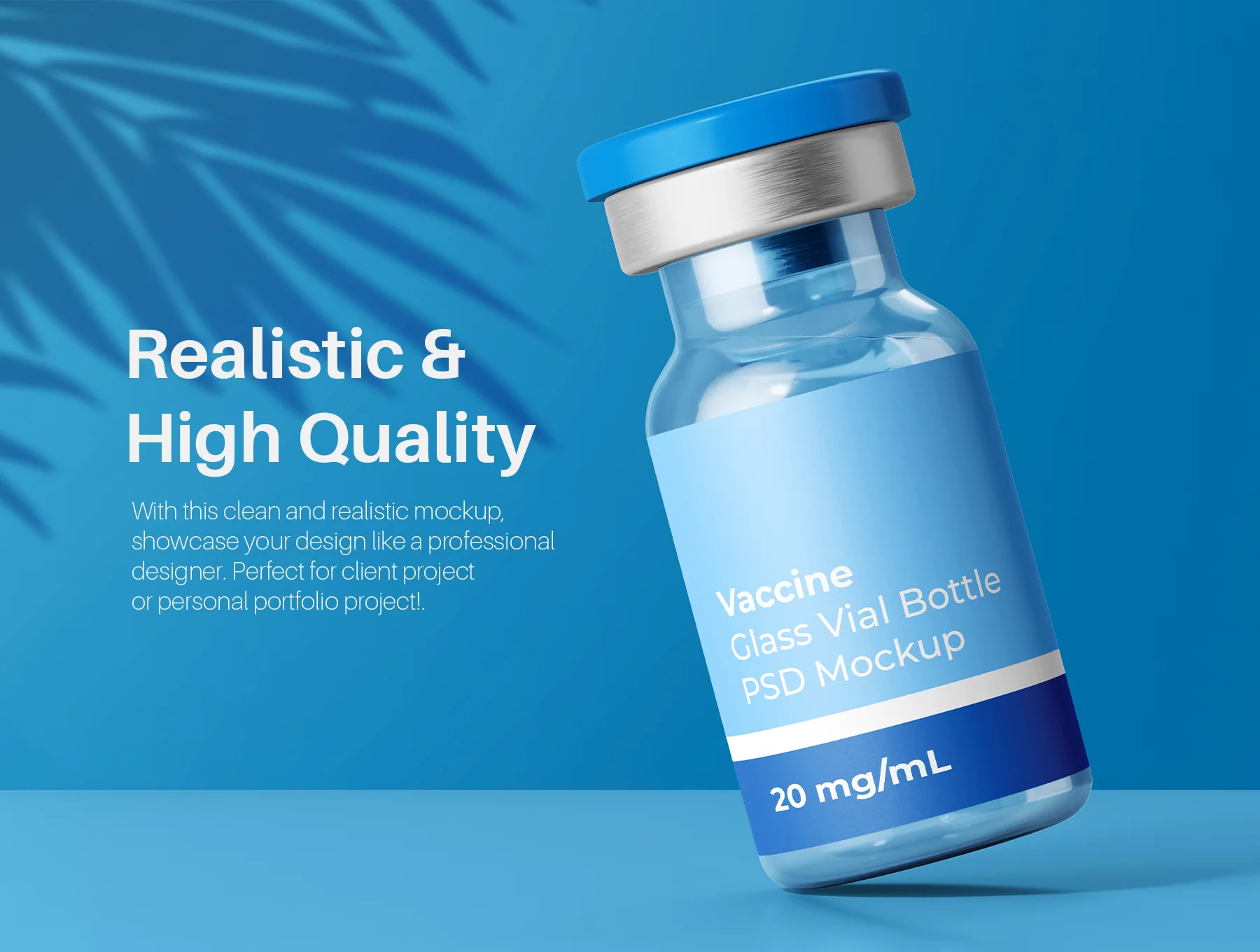 Vaccine Bottle Glass Vial Mockup Pack 5