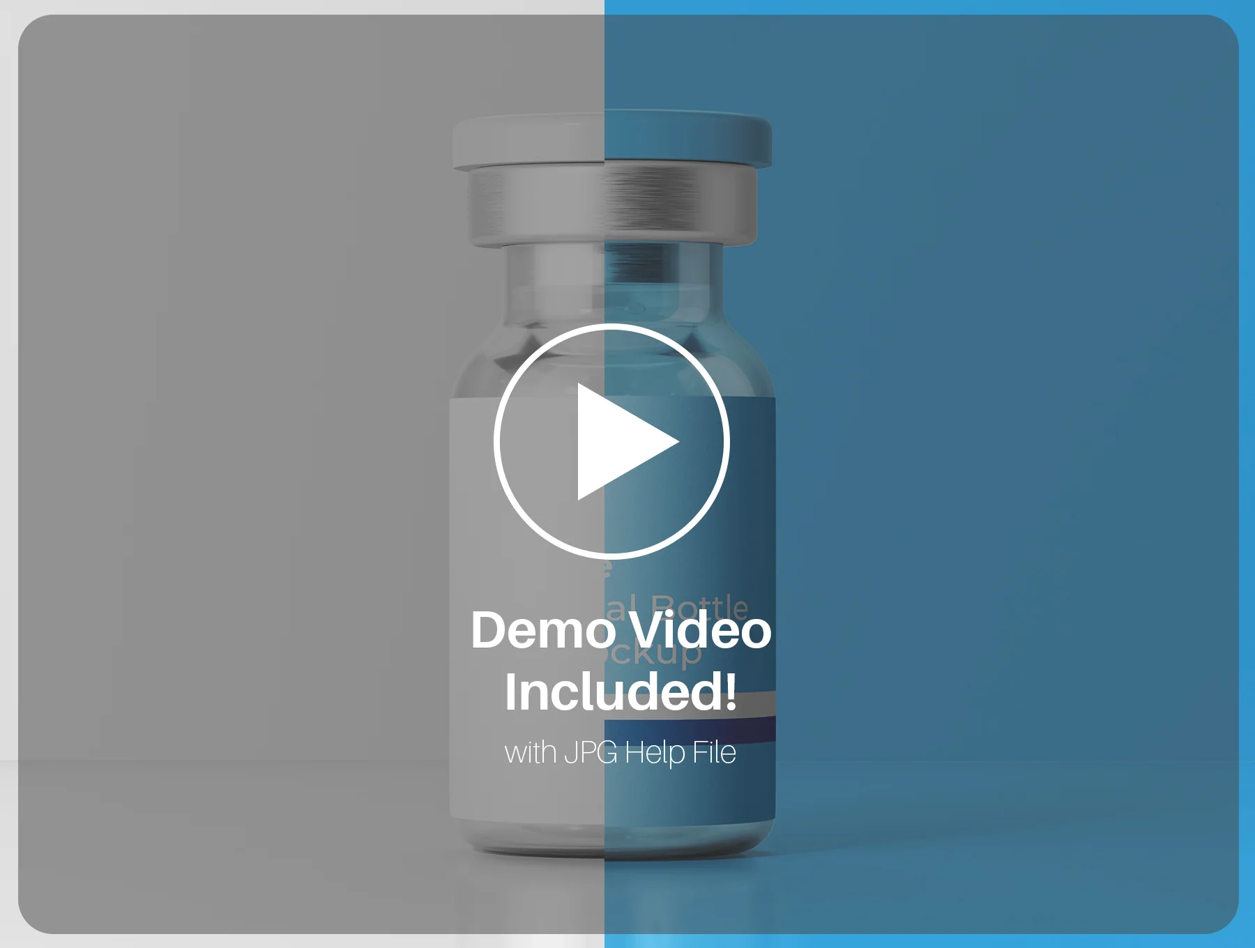 Vaccine Bottle Glass Vial Mockup Pack 6
