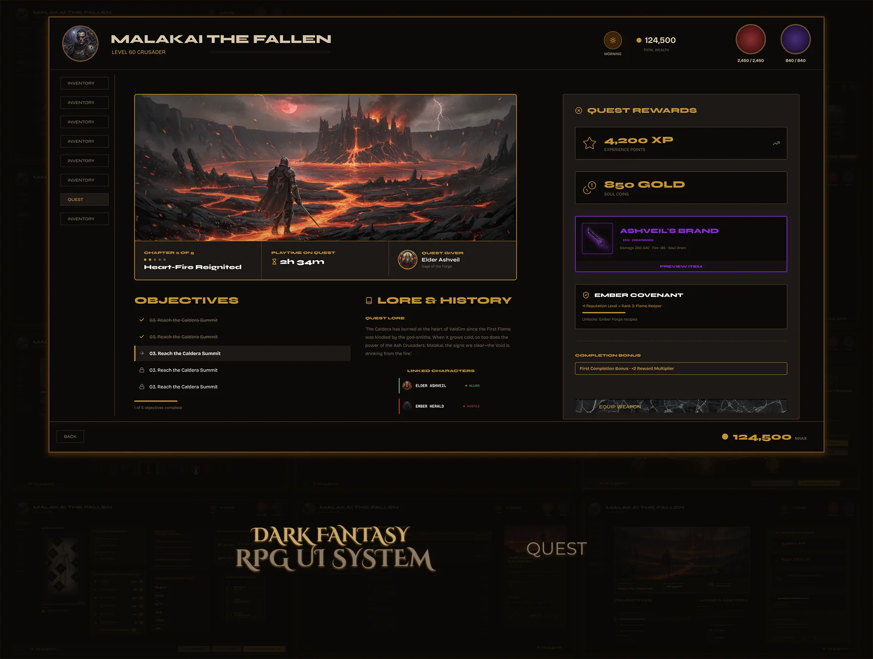Valdûm — Complete PC RPG UI System 5