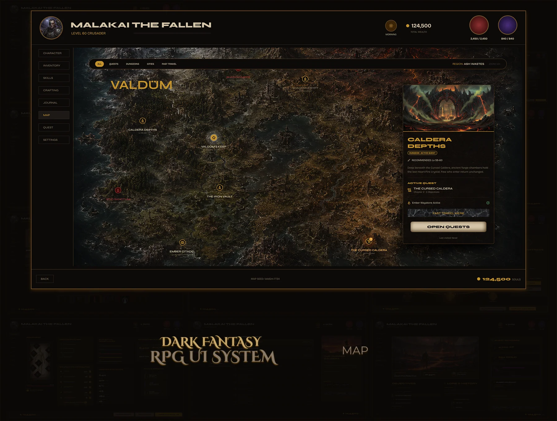 Valdûm — Complete PC RPG UI System 6