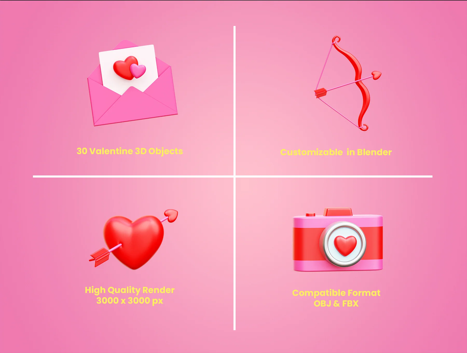 Valentine 3D Icon Illustrations 2