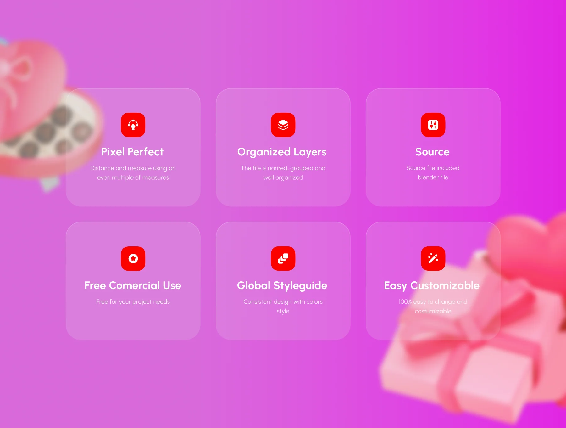 Valentine 3D Icons 4