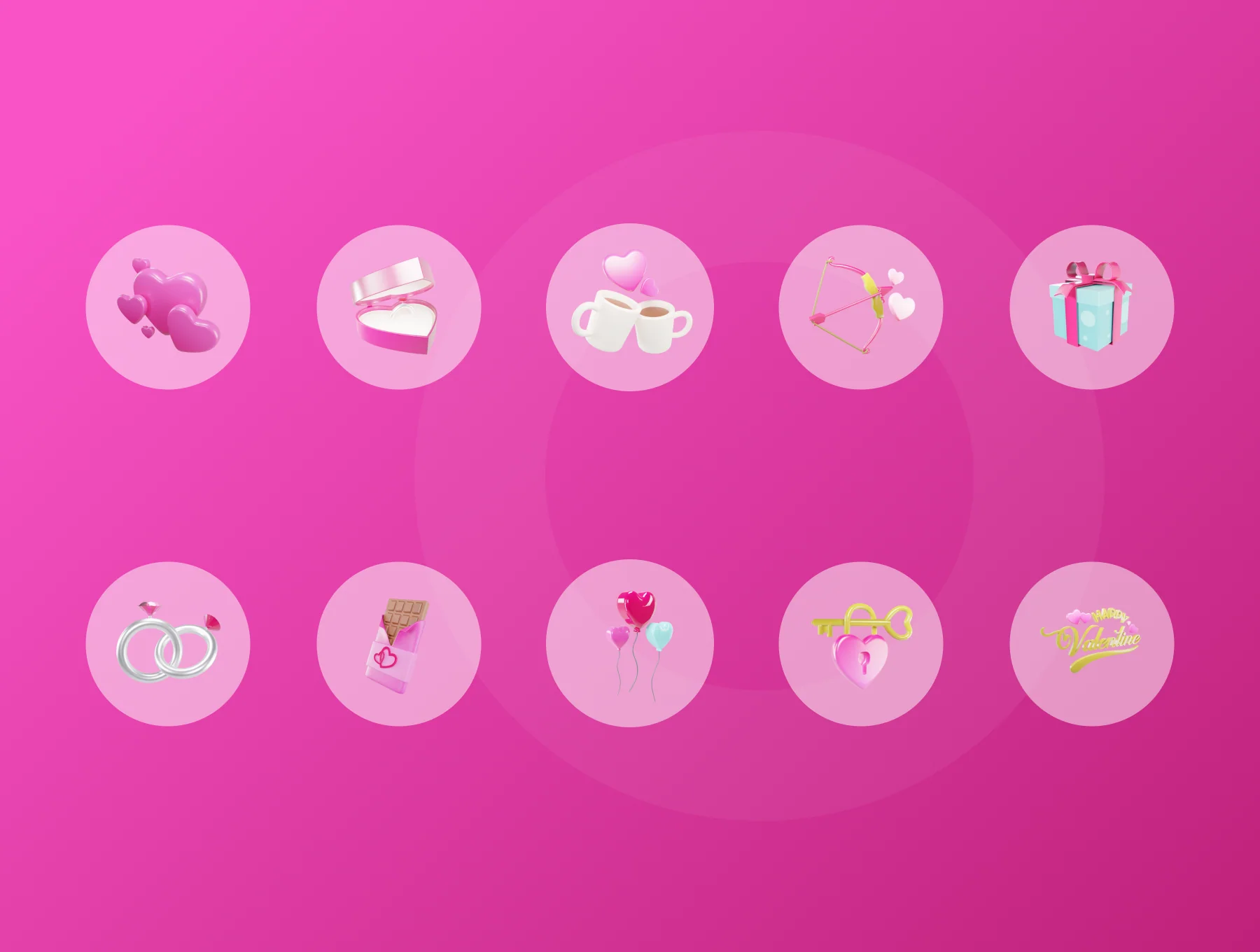Valentine 3D Illustration 5
