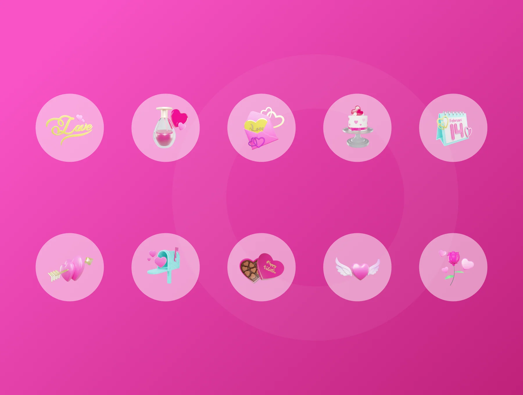 Valentine 3D Illustration 6