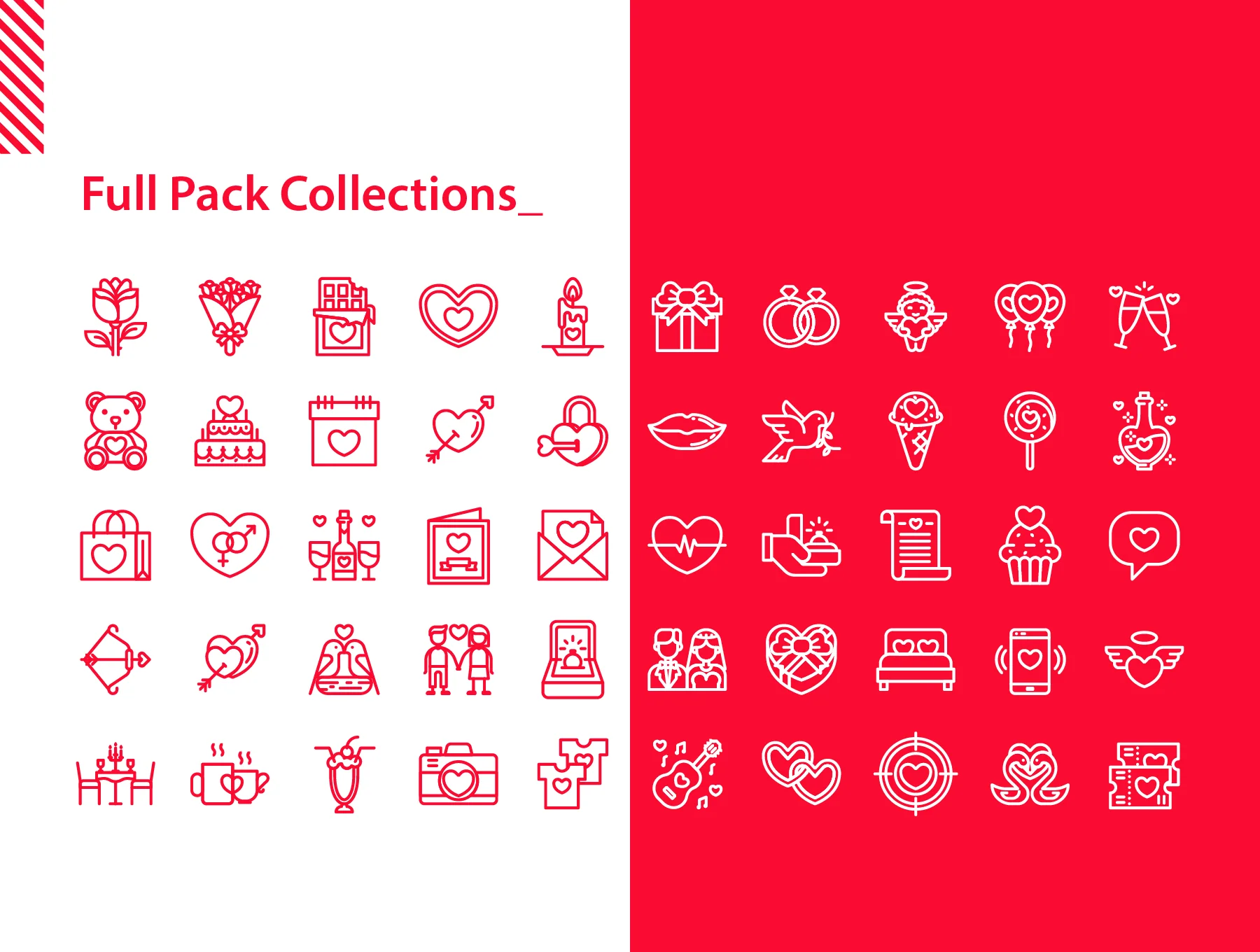 200 Valentine Icons Set 4