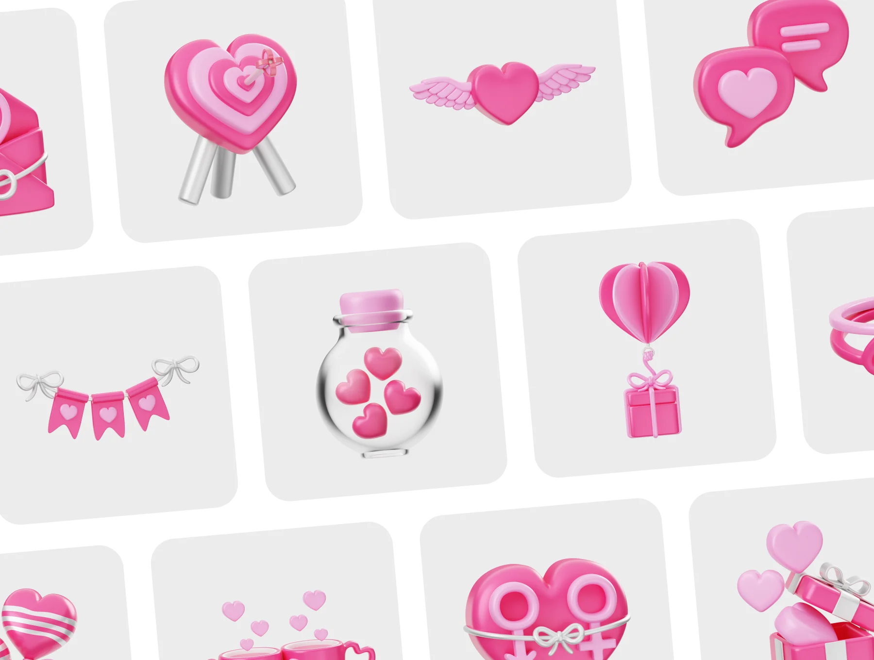 Valentine Love 3D Icon 5