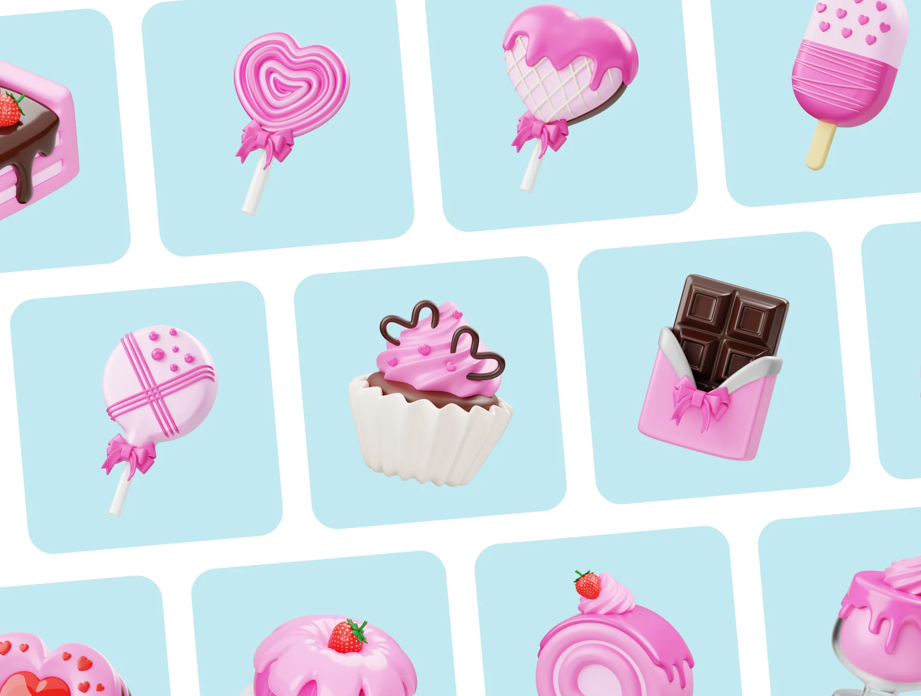 Valentine Sweet Food 3D Icon 5