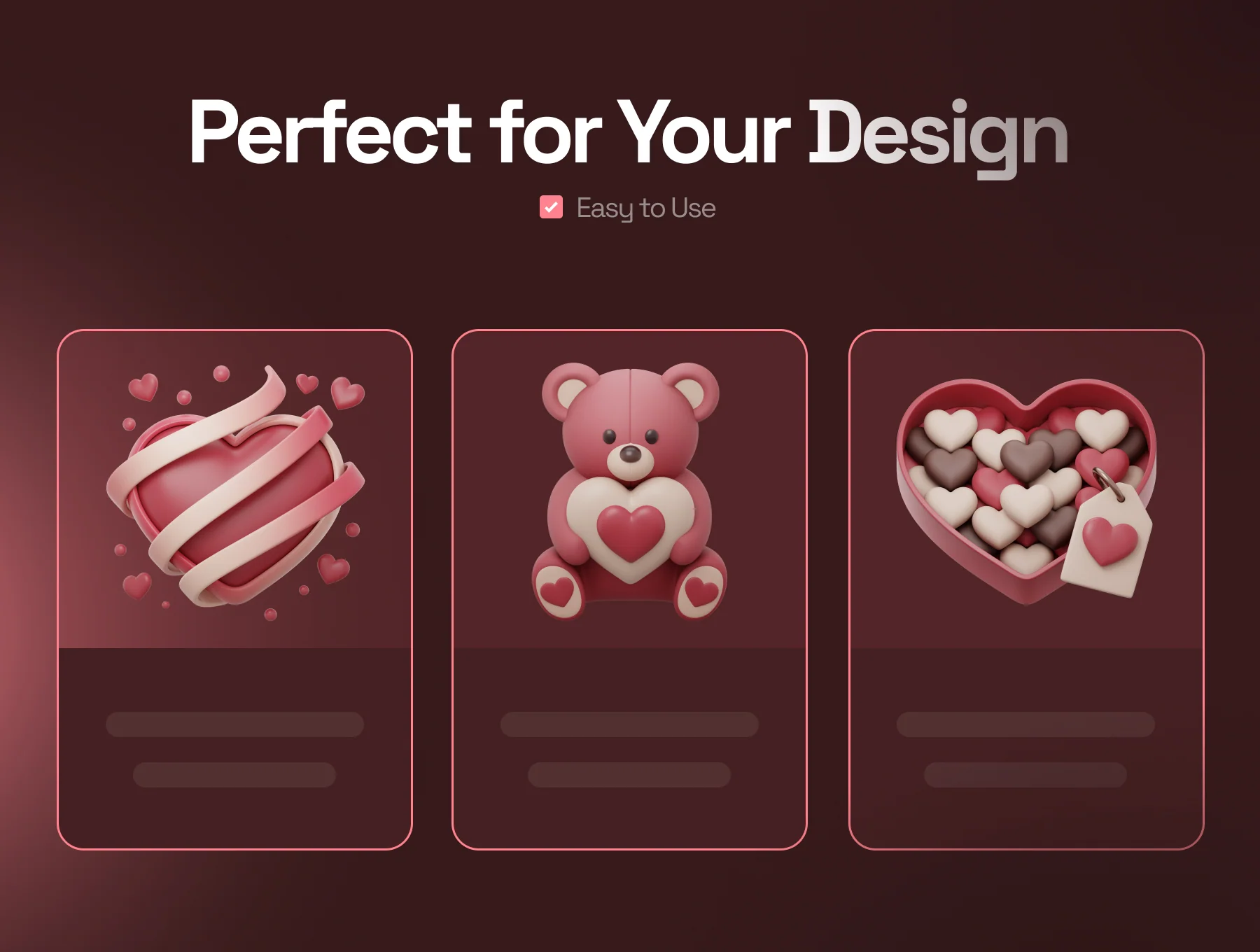 Valentine Day 3D Icon Set 7