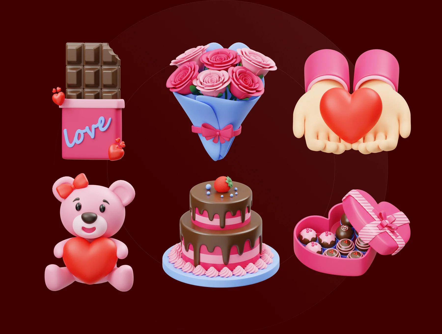 Valentines 3D Illustration 6