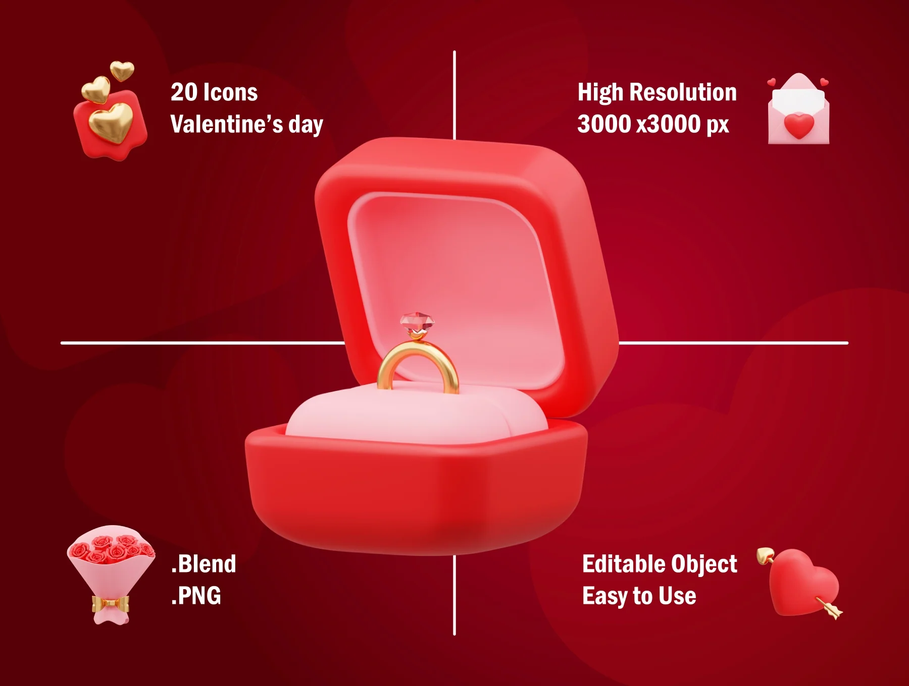 Valentine's Day 3D Asset 2