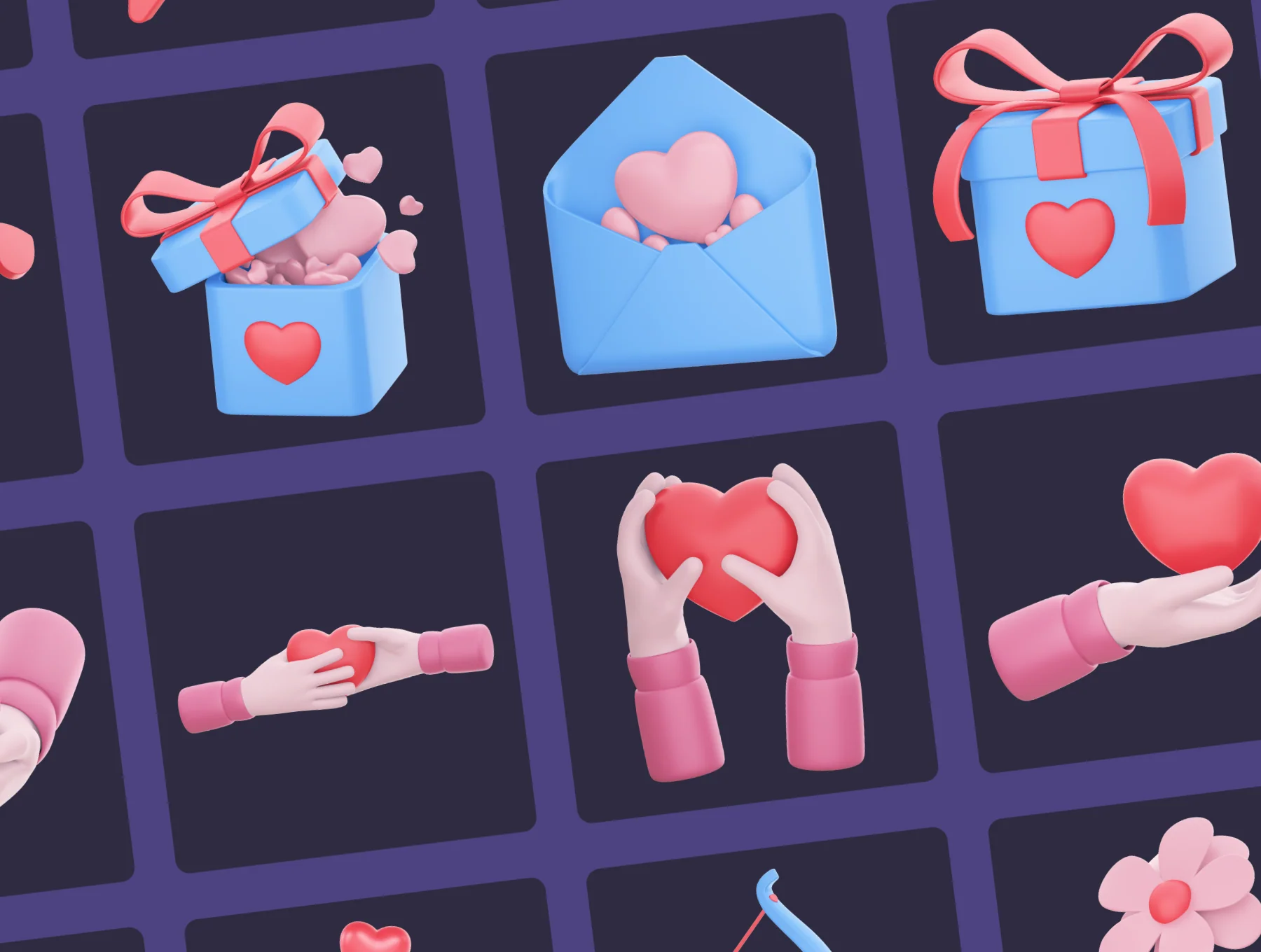 Valentine's Day 3D Icon Pack 7