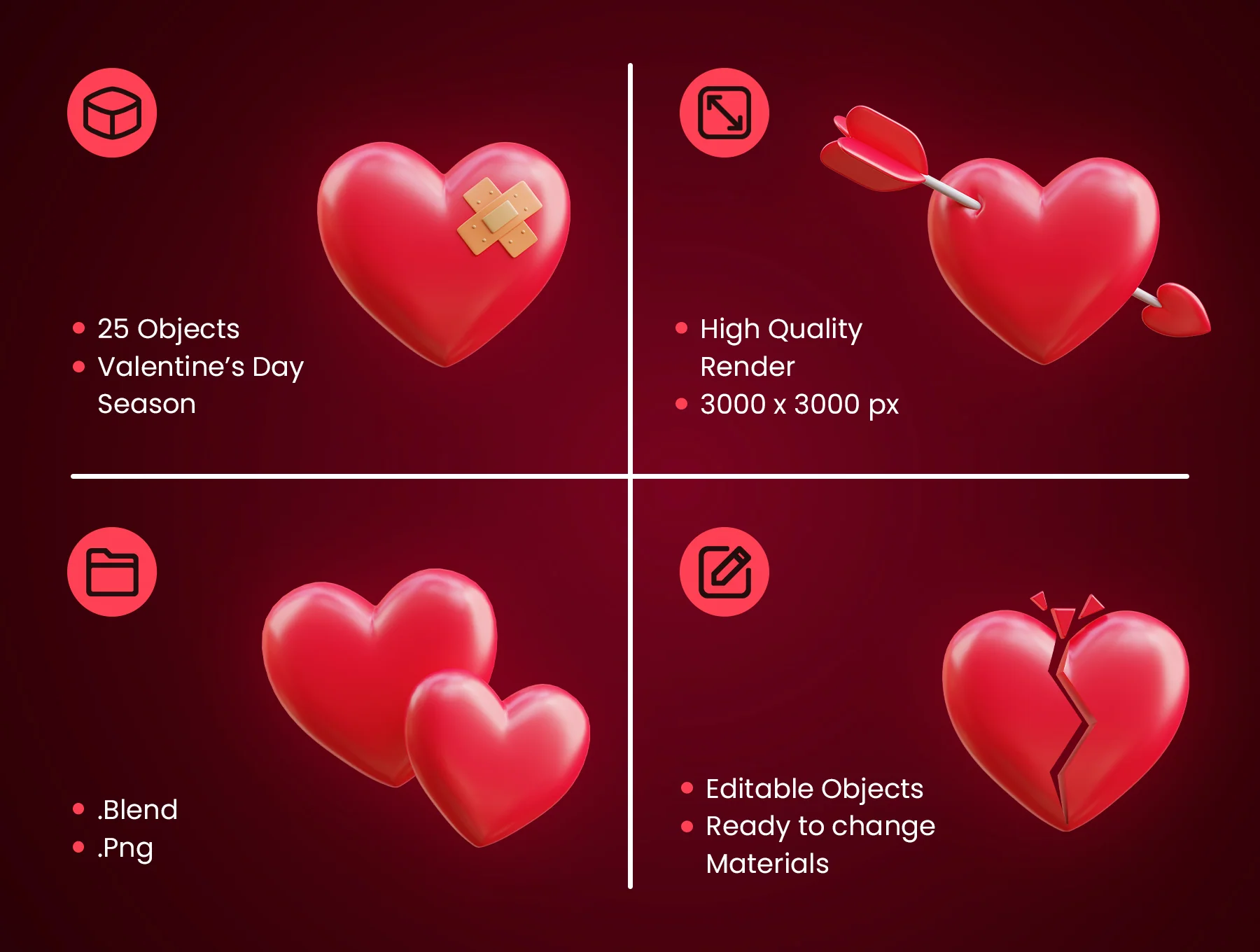 Valentine's Day 3D Icon 2