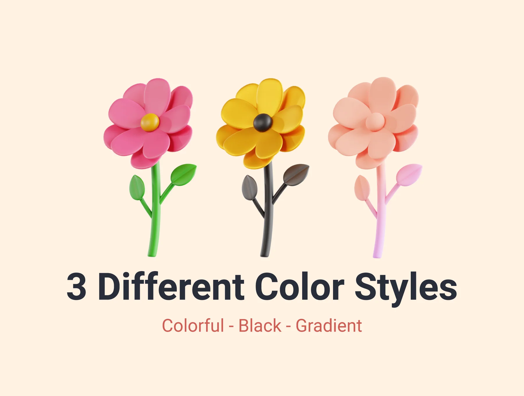 Valentine's Day 3D Icons Pack 3