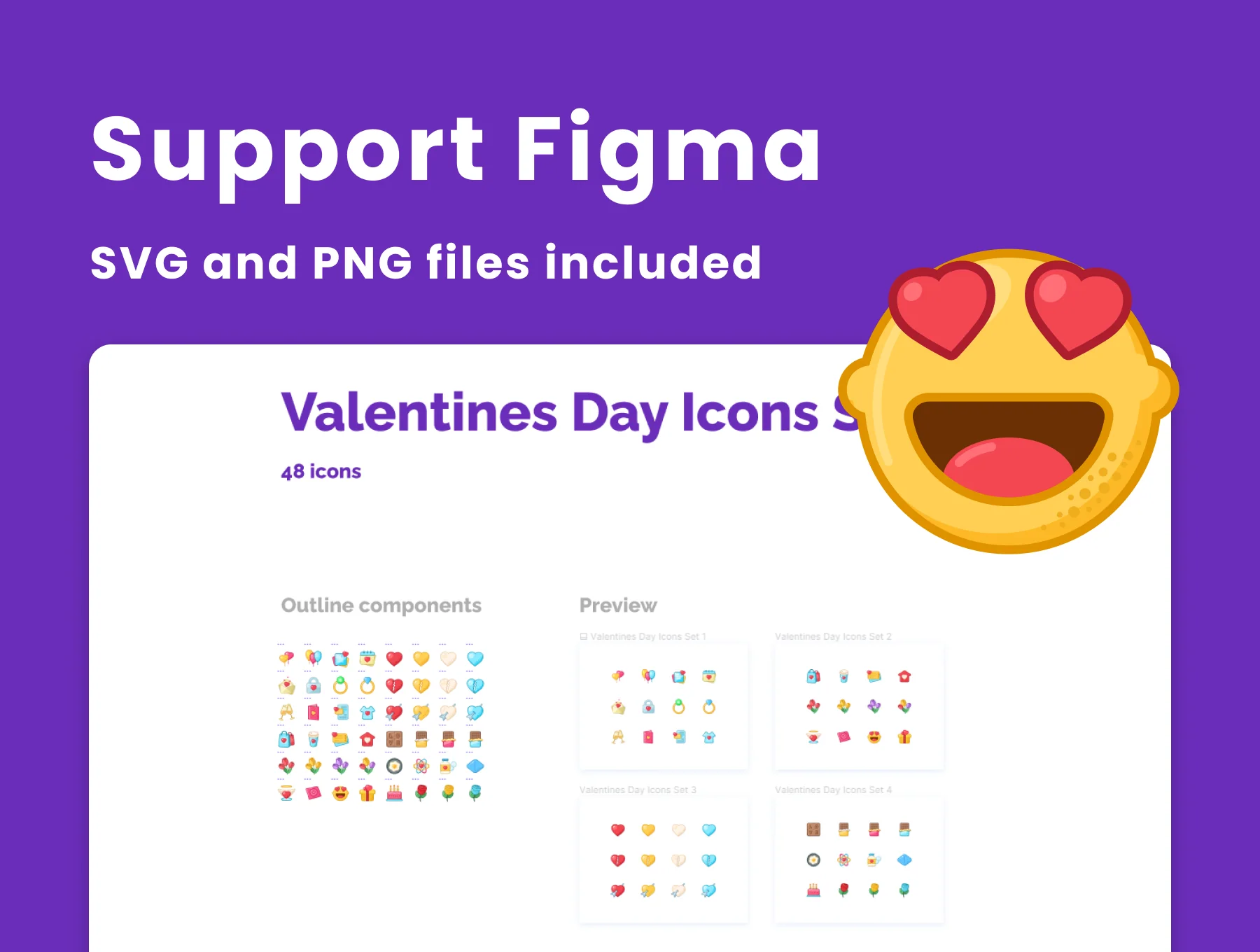 Valentines Day Icons Set 5