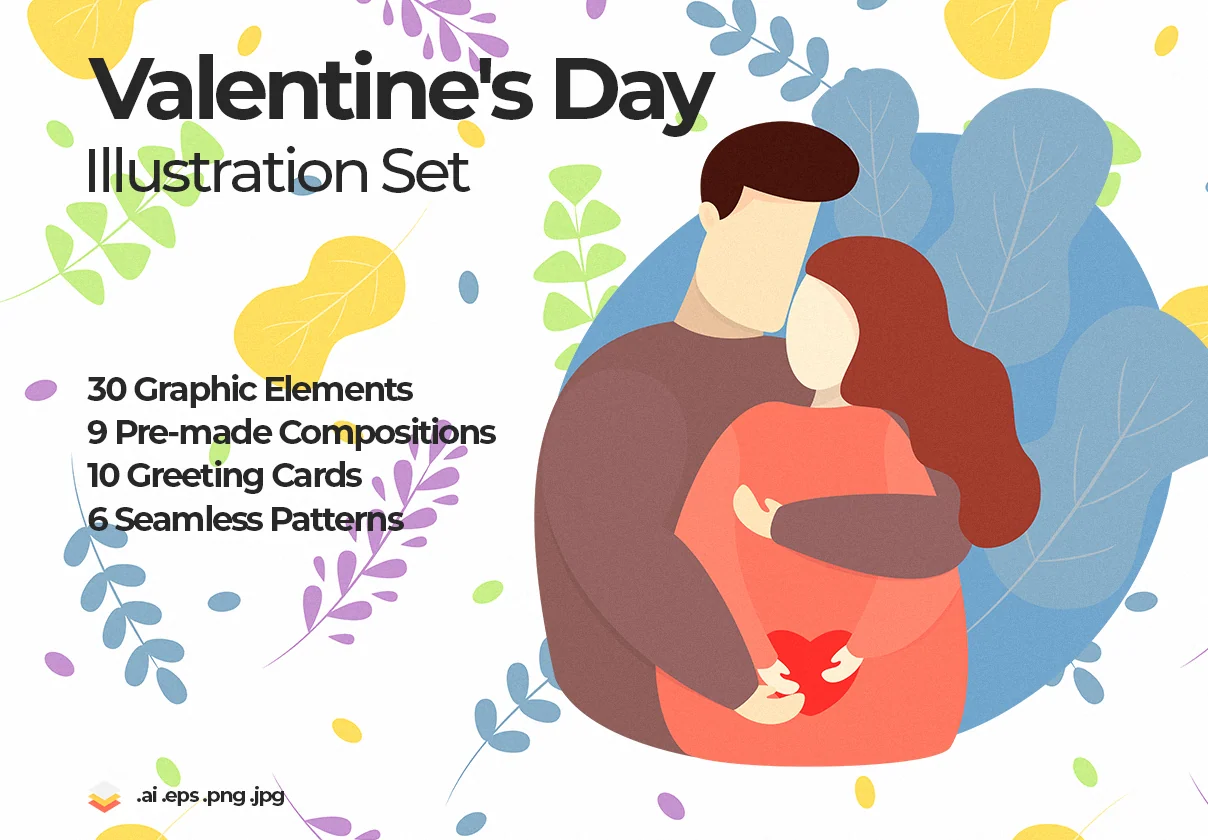 Valentine's Day Illustration Set