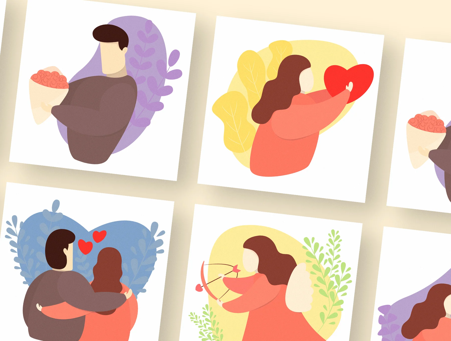 Valentine's Day Illustration Set 4