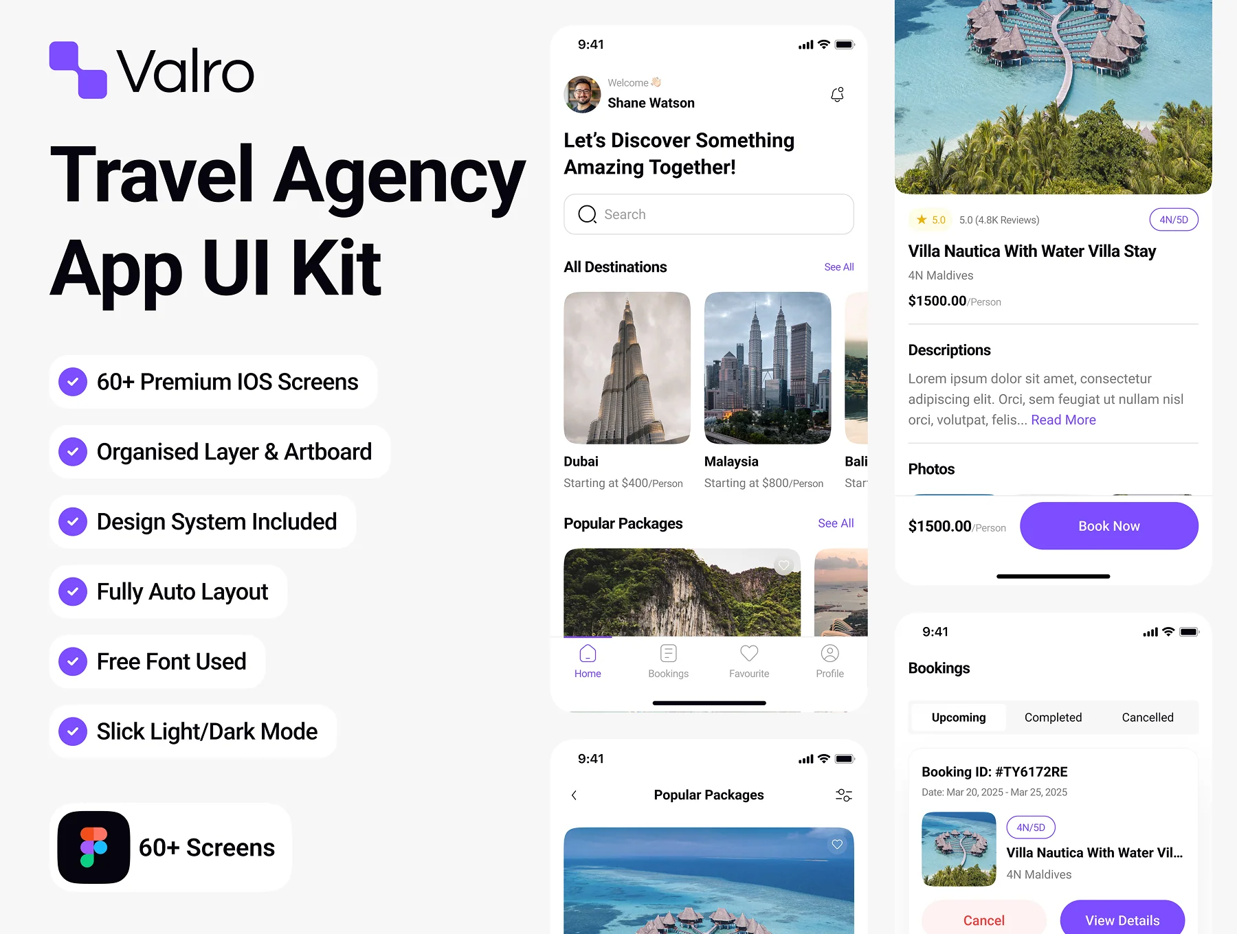 Valro - Travel Agency App UI Kit