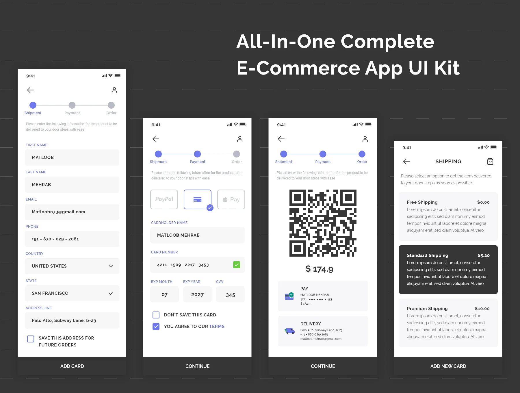 Vance Ecommerce App UI Kit 7