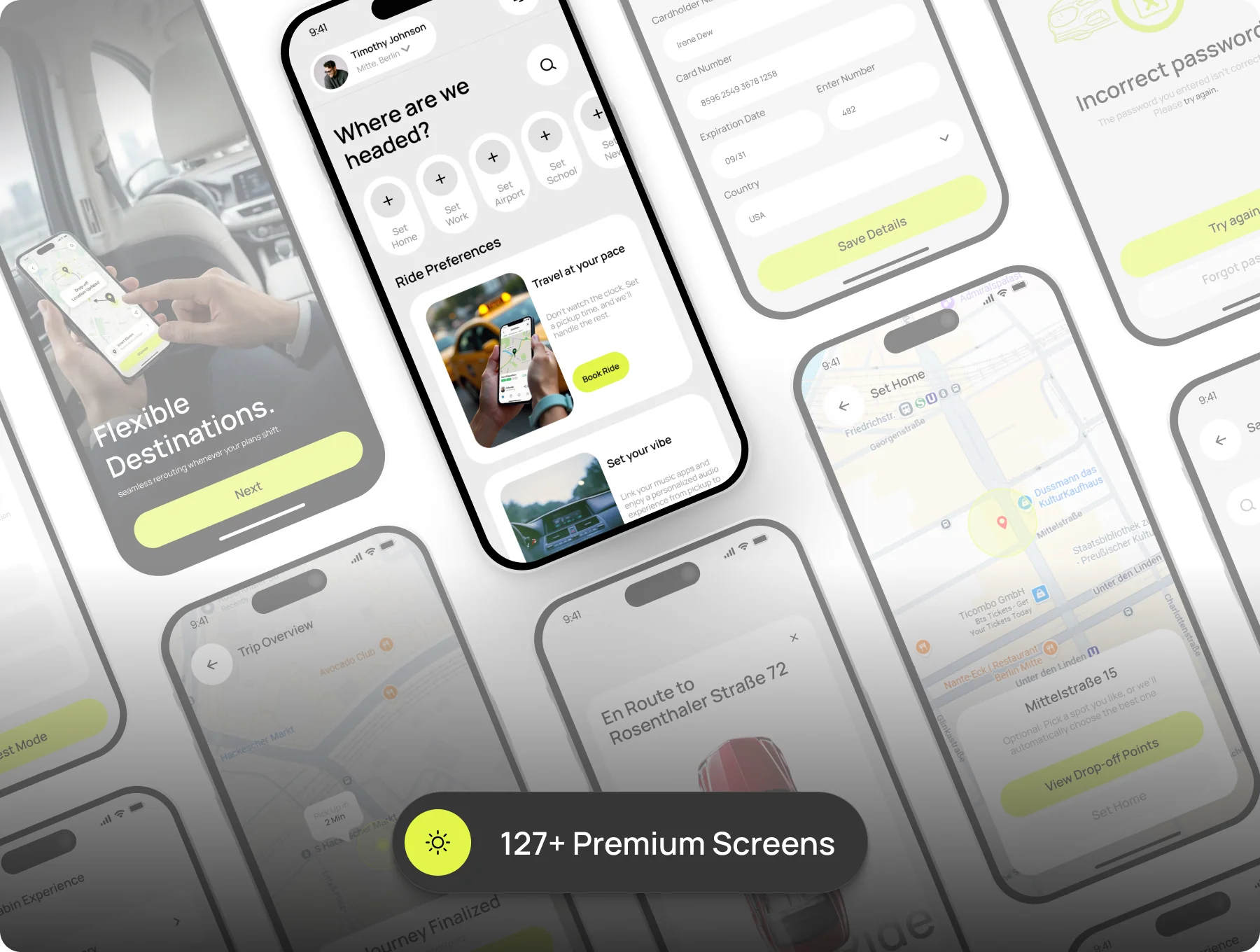 Vantage | Ride Hailing & Car Booking UI Kit 3