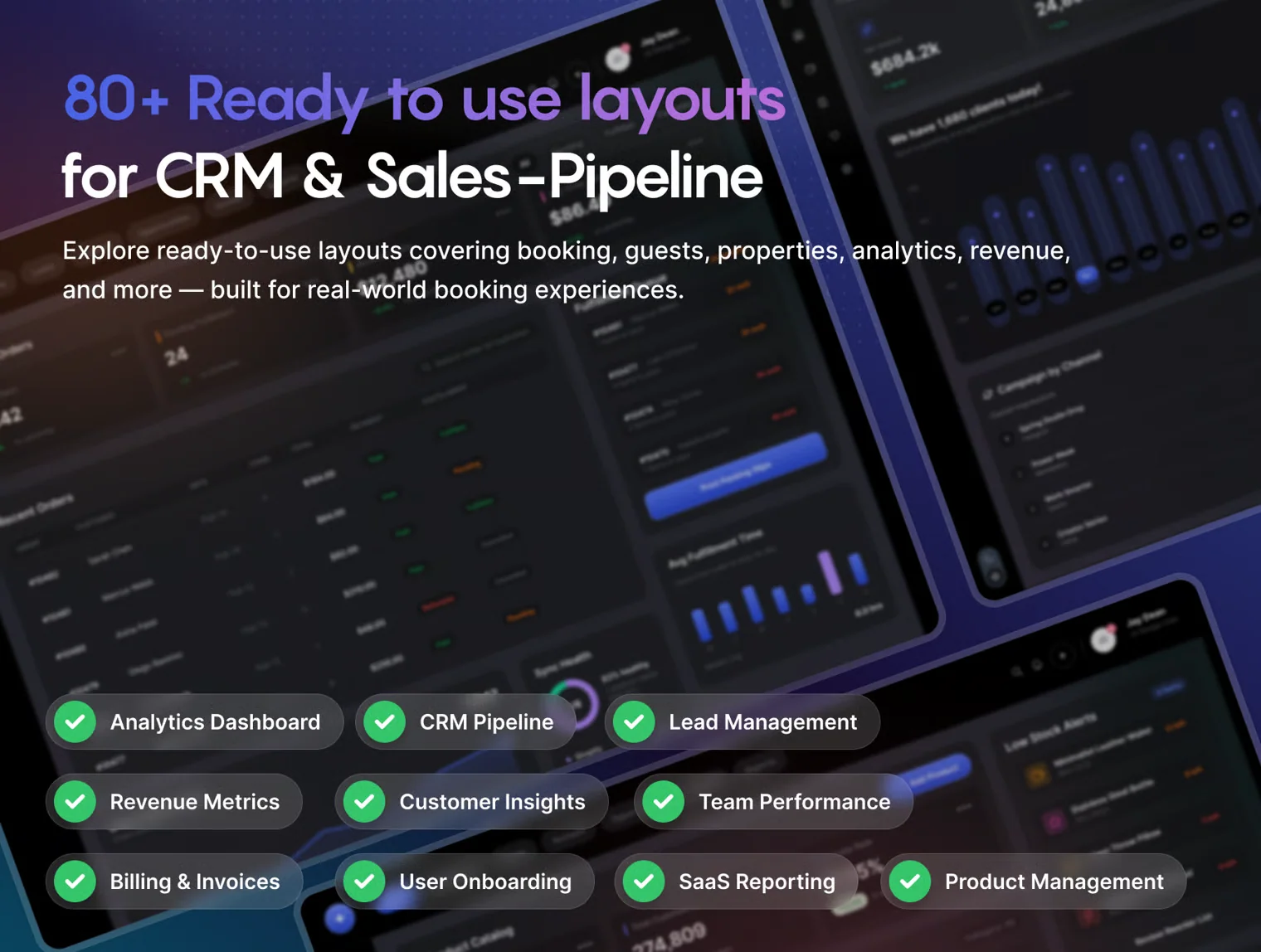 Vantage - SaaS & CRM Analytics Dashboard UI Kit 7